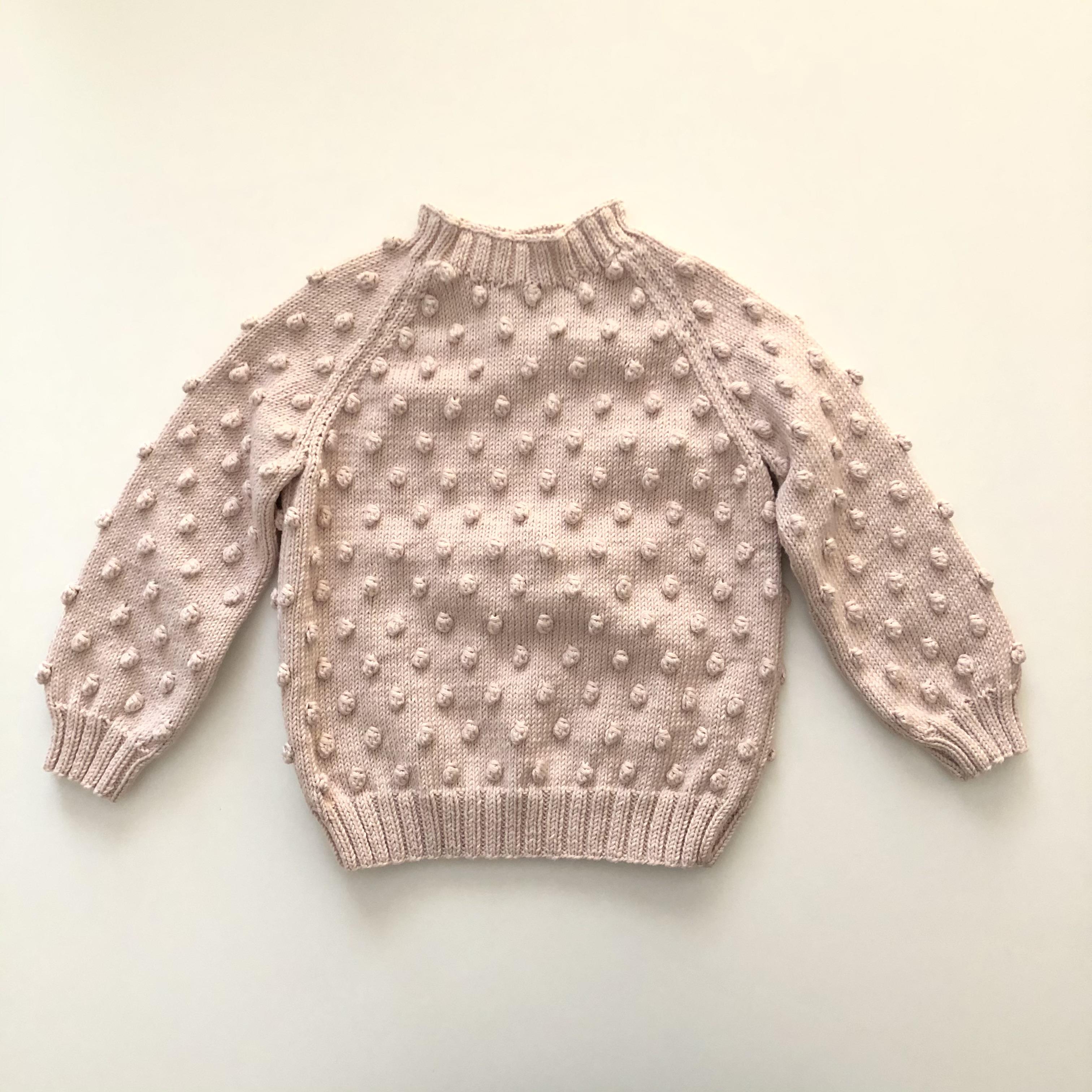 Popcorn Sweater, Powderpink