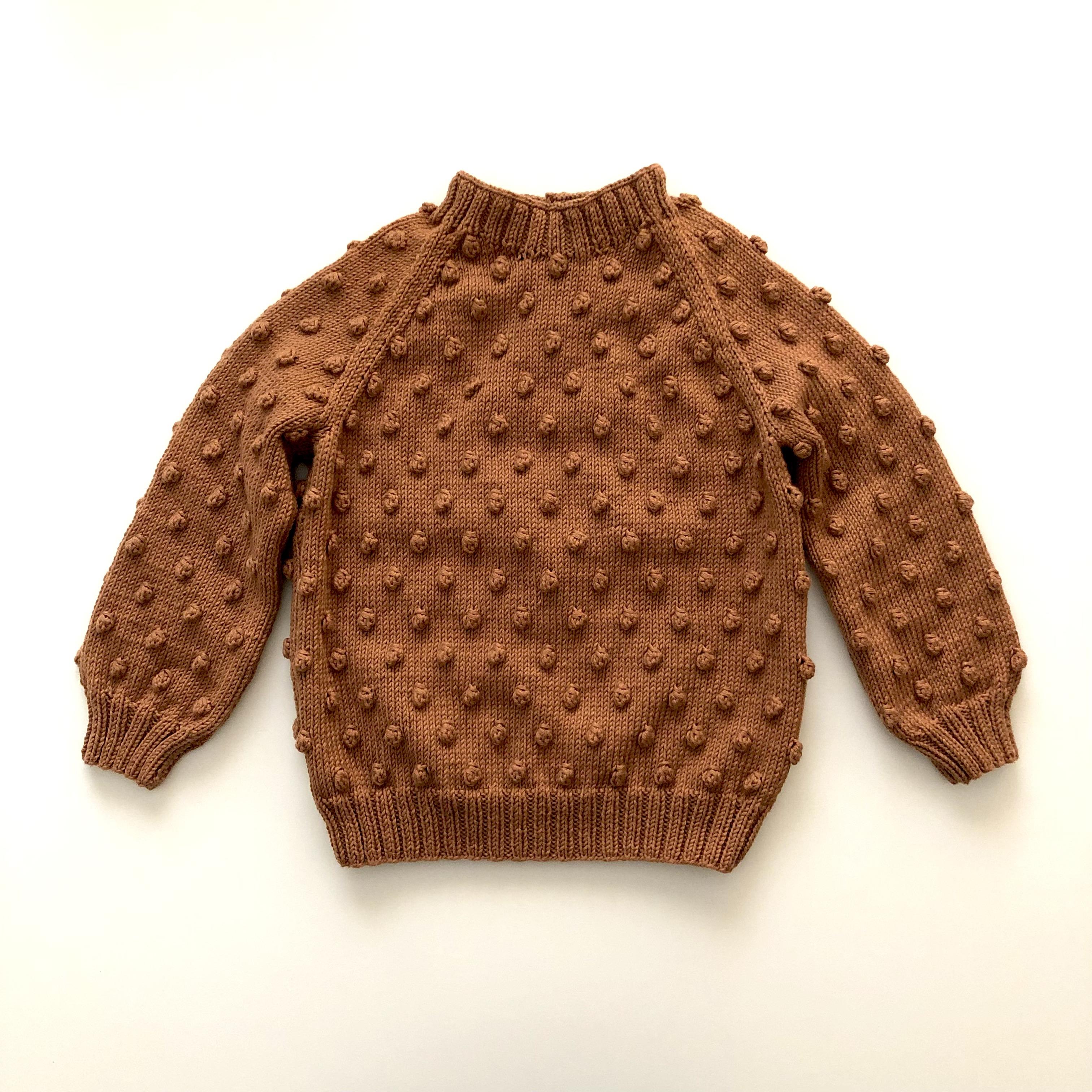 Popcorn Sweater, Terracotta