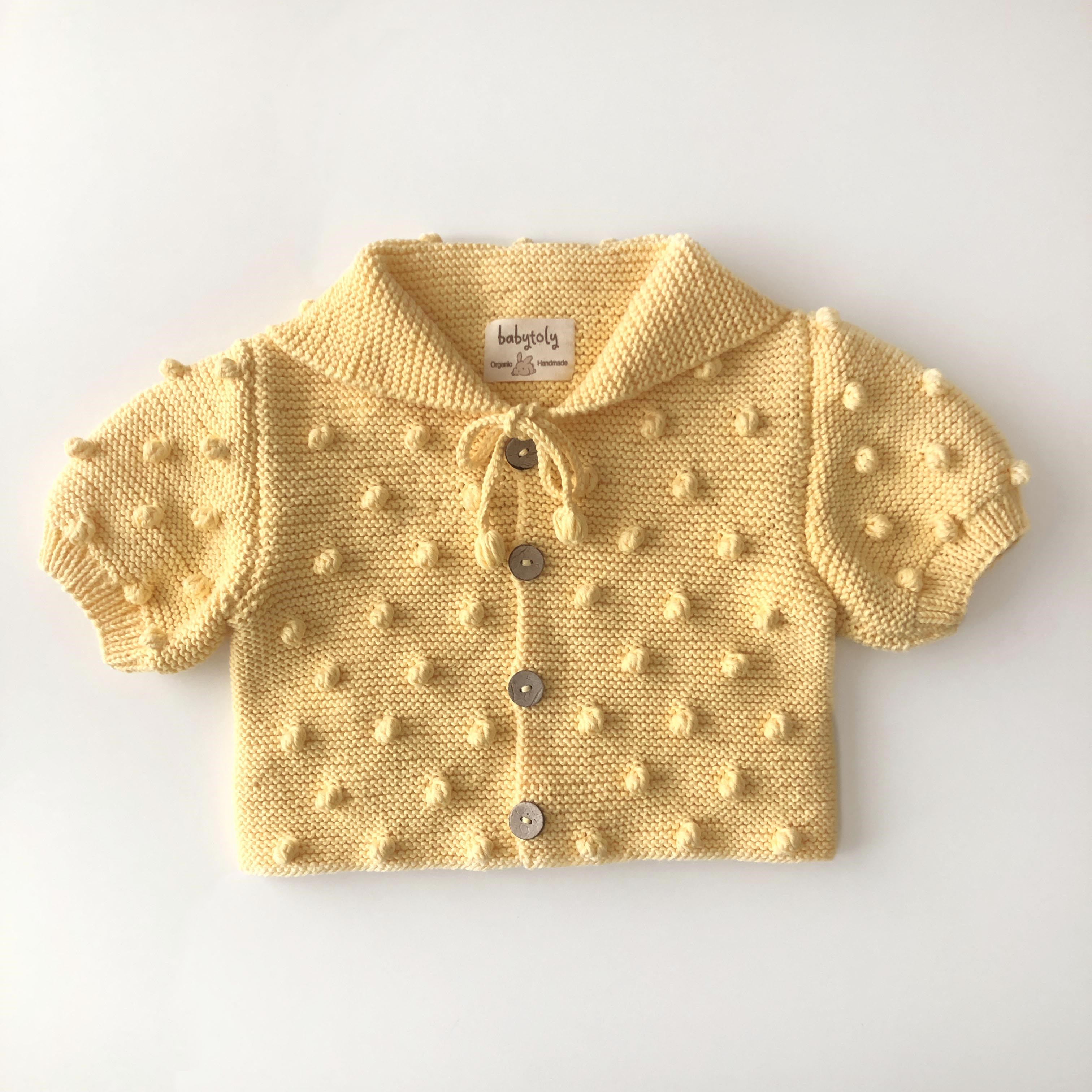 Sailor Popcorn Cardigan, Canary