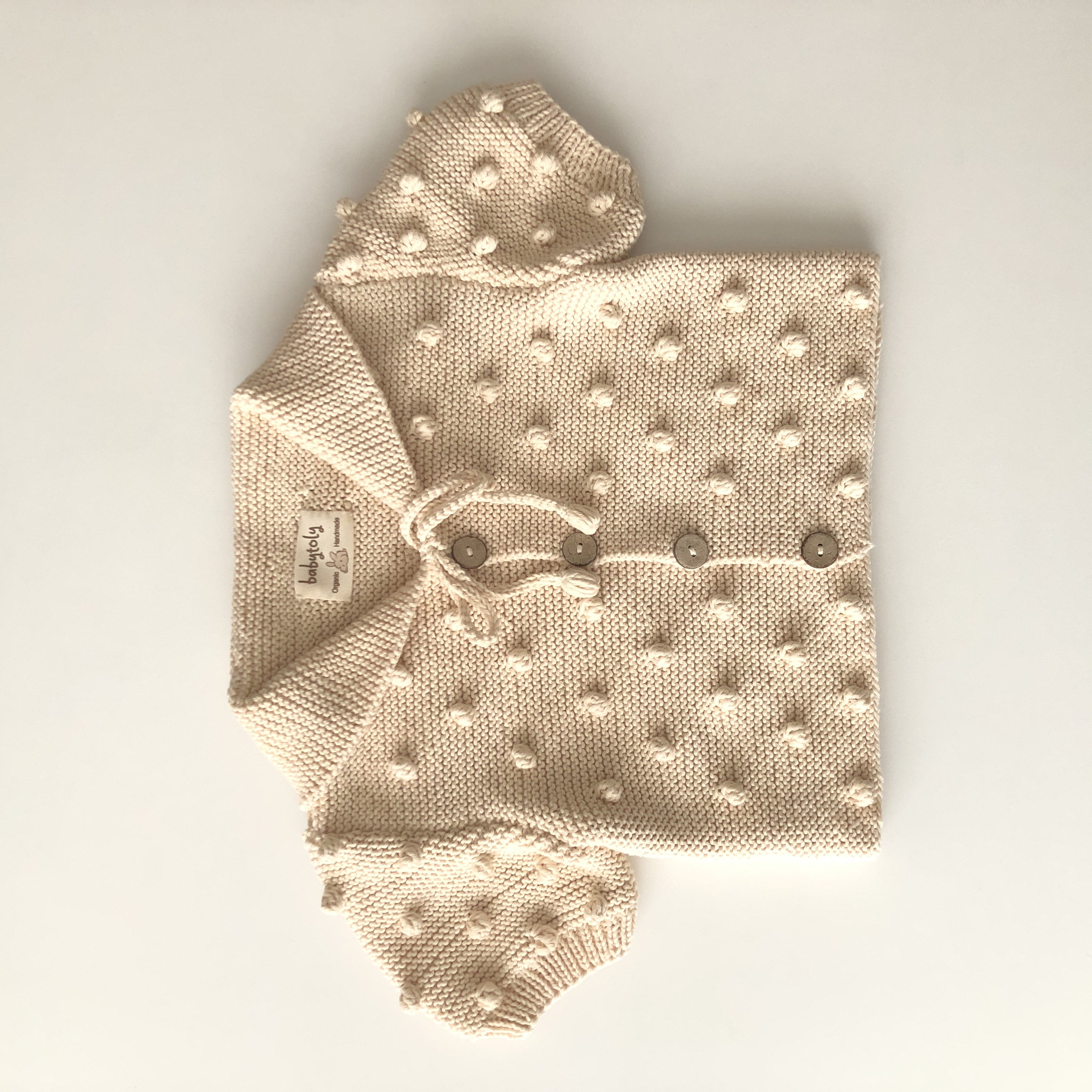 Sailor Popcorn Cardigan, Natural