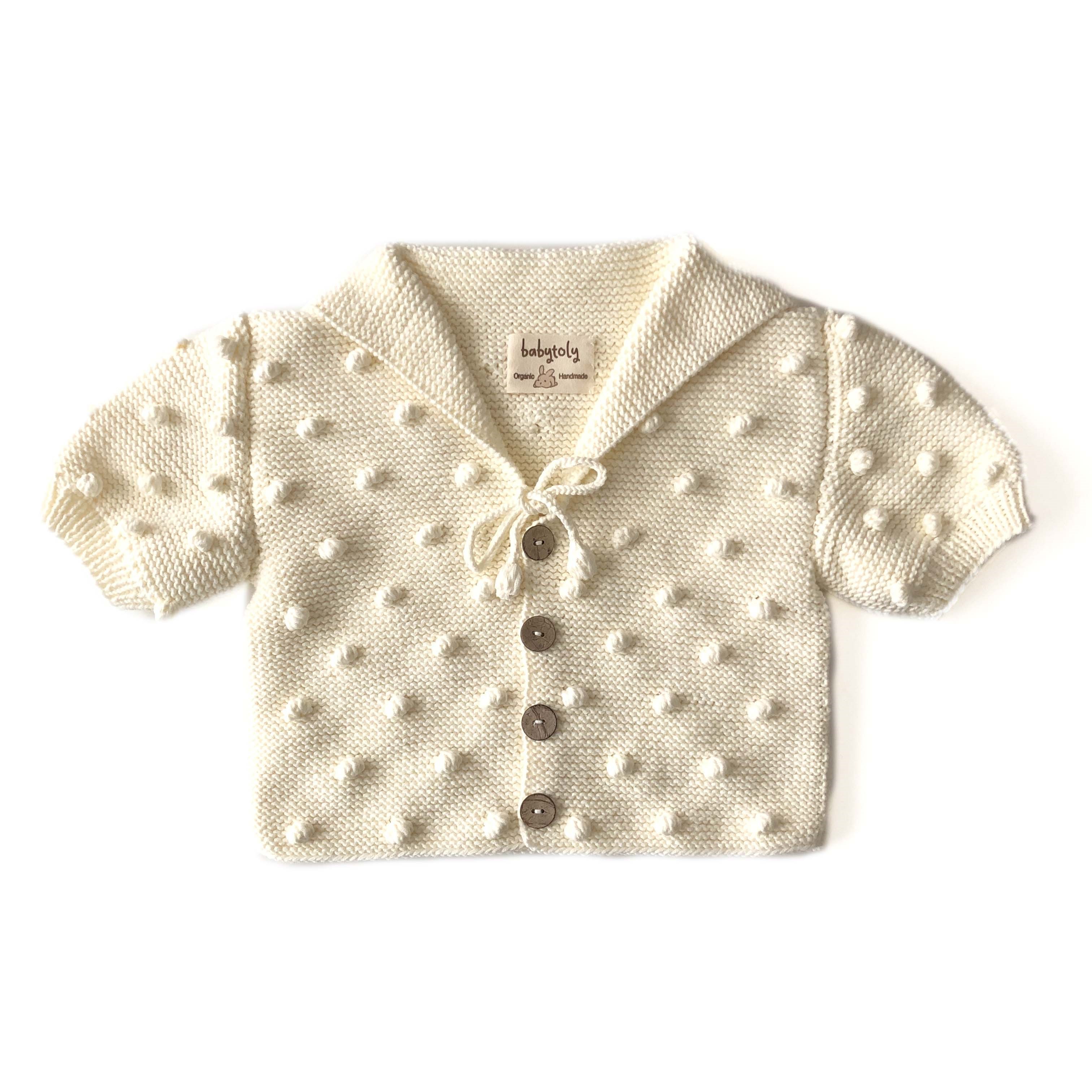 Sailor Popcorn Cardigan, Snow