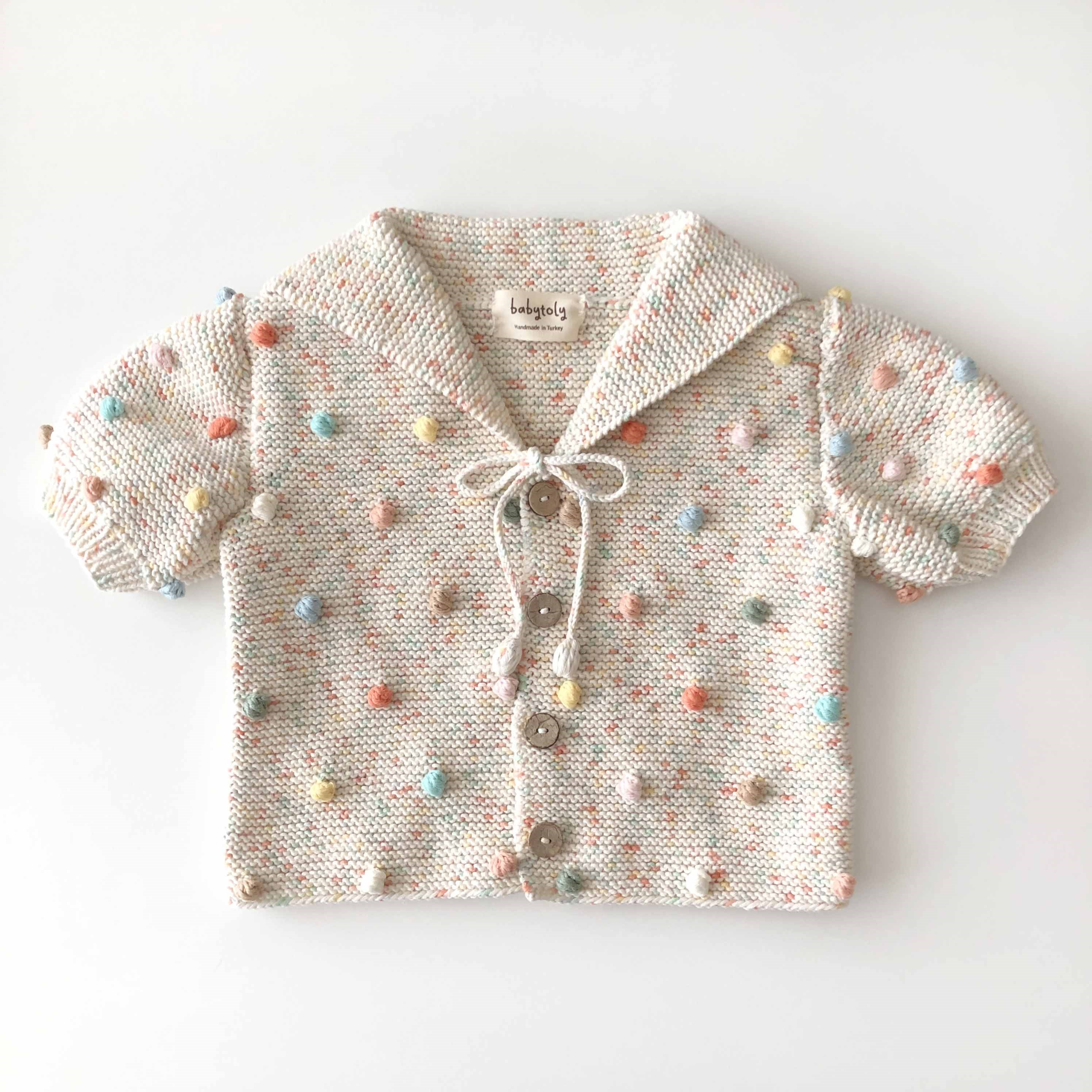 Sailor Rainbow Popcorn Cardigan, Exclusive Confetti - Pineapple × Rainbow Popcorns