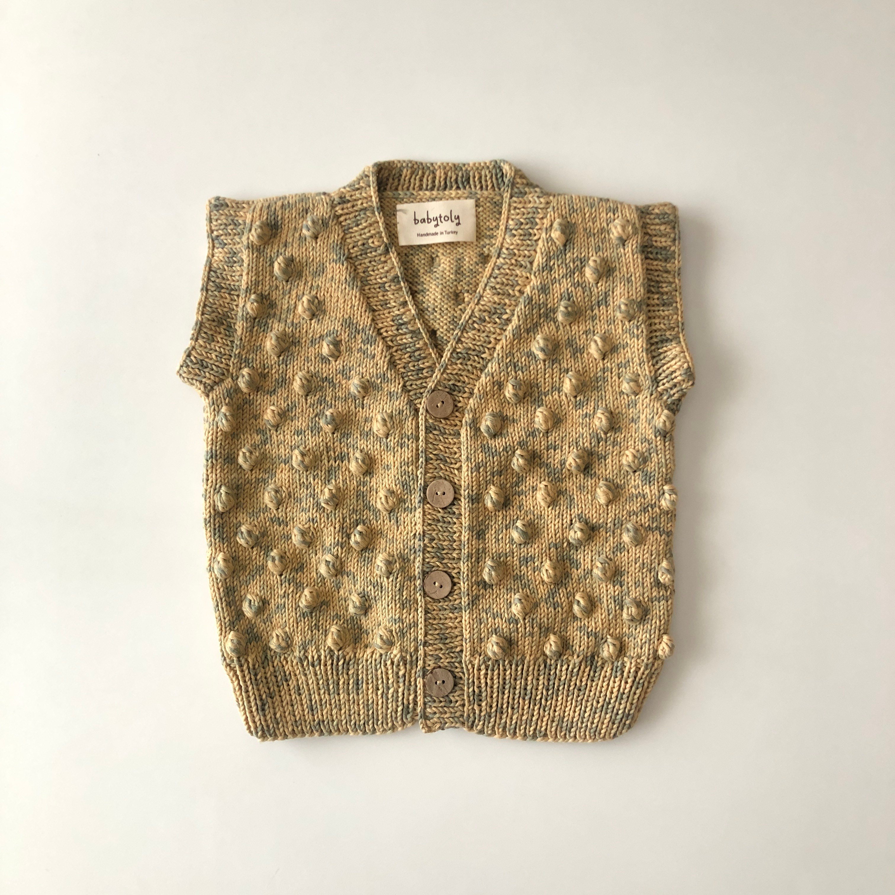 V-Neck Popcorn Vest, Exclusive Confetti - Custom Color