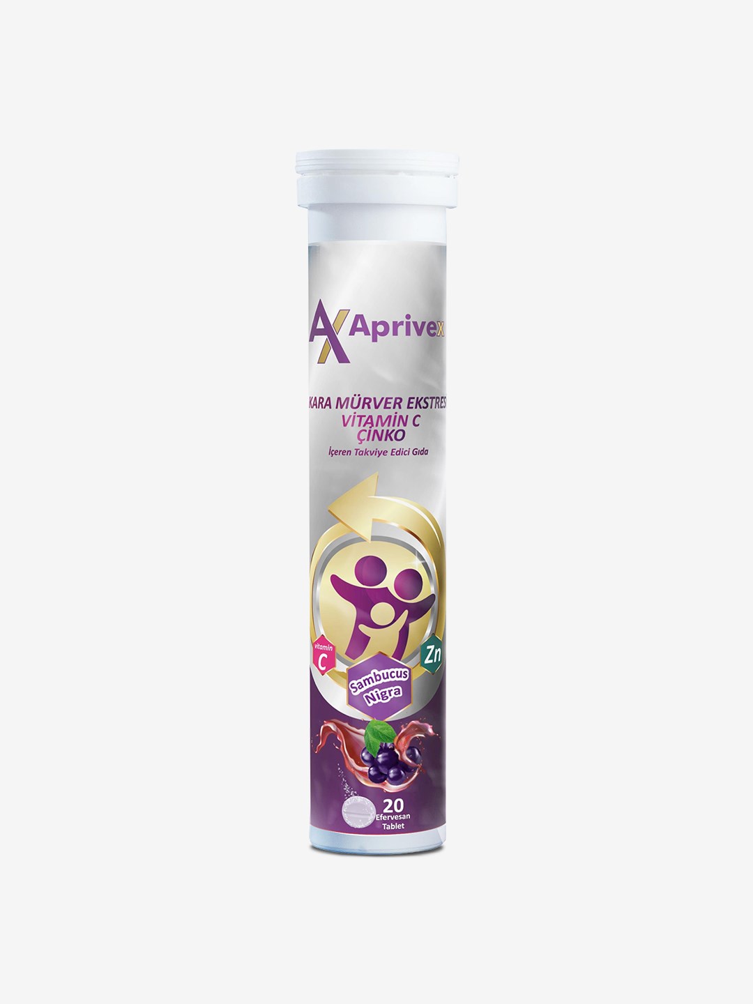 Aprivex Sambucus Nigra - C Vitamini 20 Efervesan Tablet