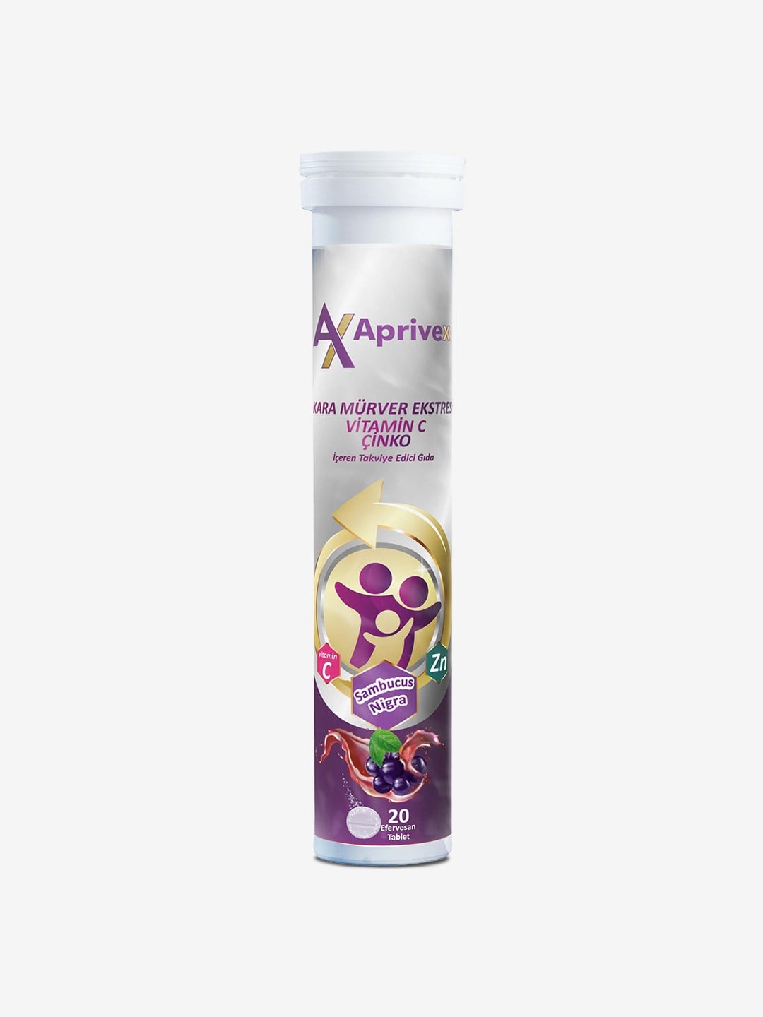 Aprivex Sambucus Nigra - C Vitamini 20 Efervesan Tablet