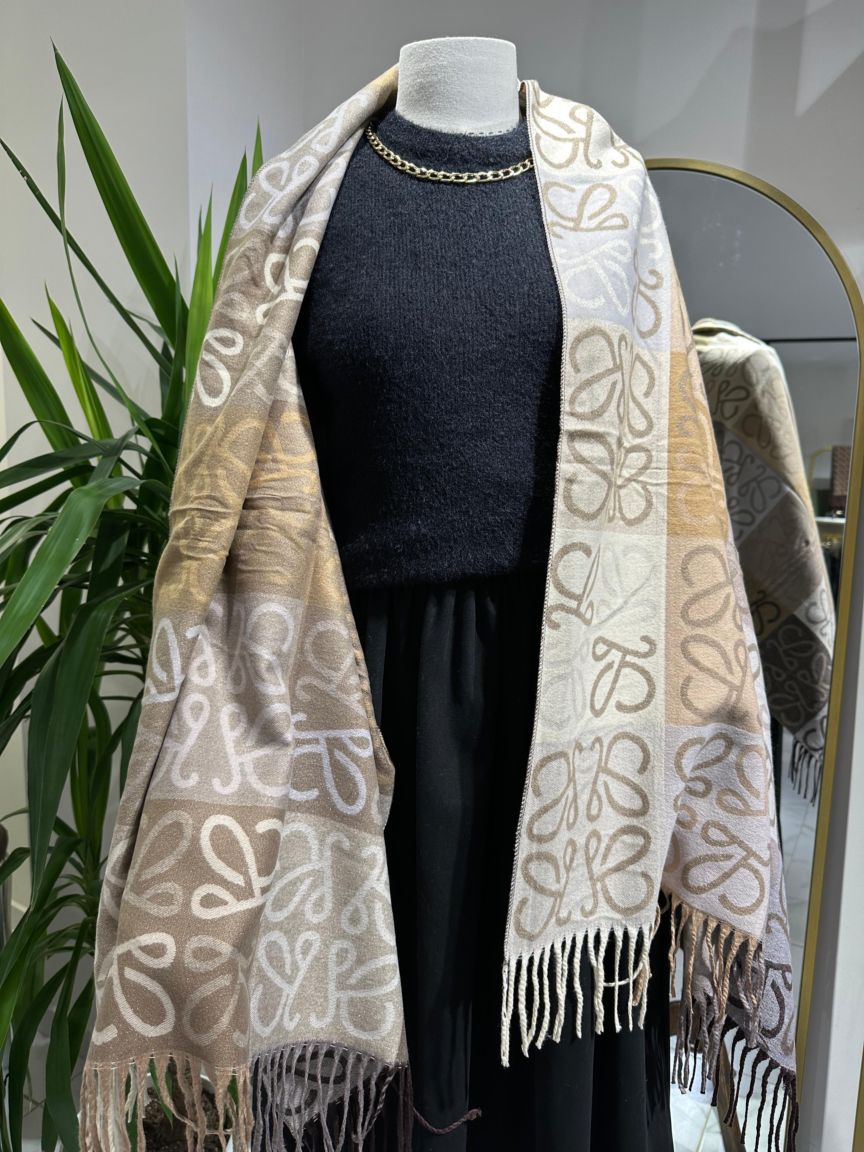 %100 CASHMERE OMUZ ŞALI