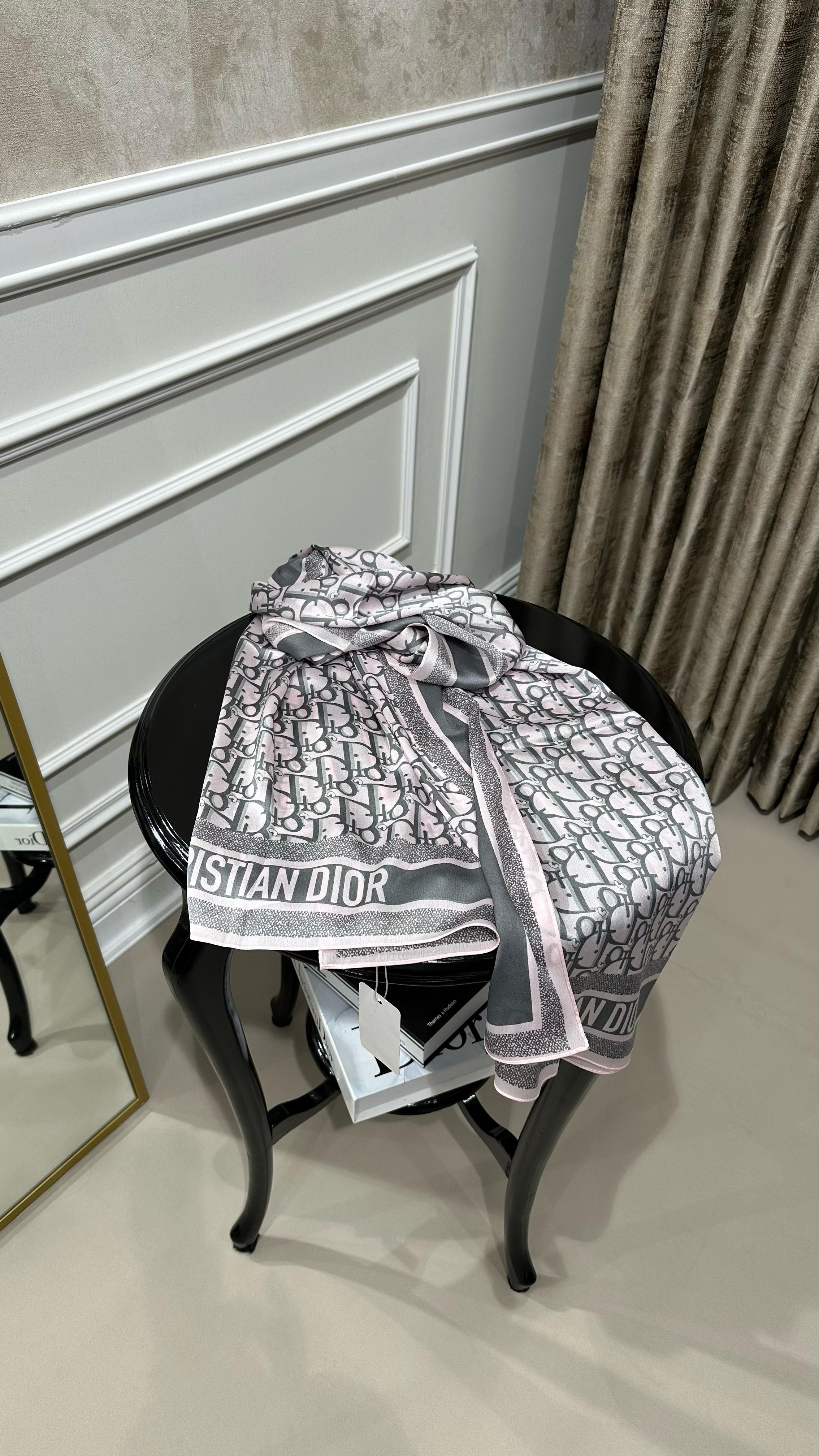 DİOR İPEK ŞAL PEMBE