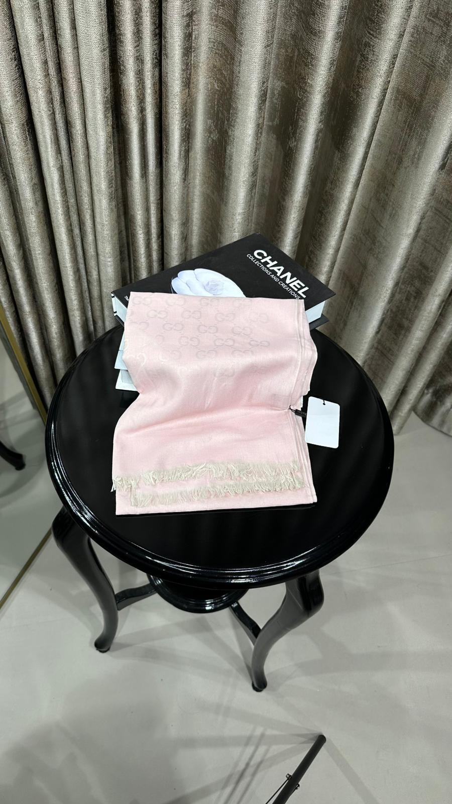 G DESEN ŞAL PUDRA PEMBE