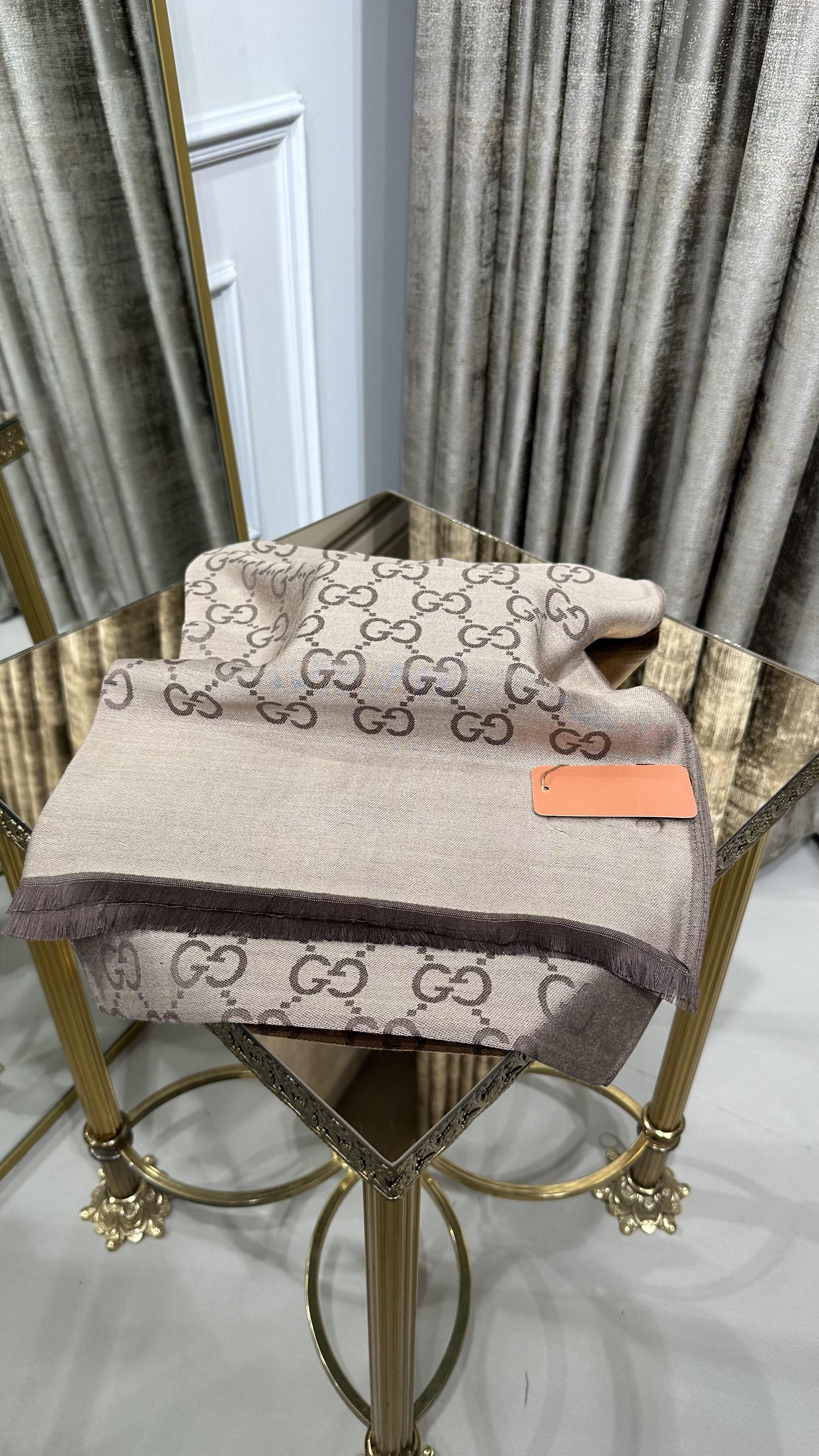 G DESEN YÜN ŞAL KAHVE