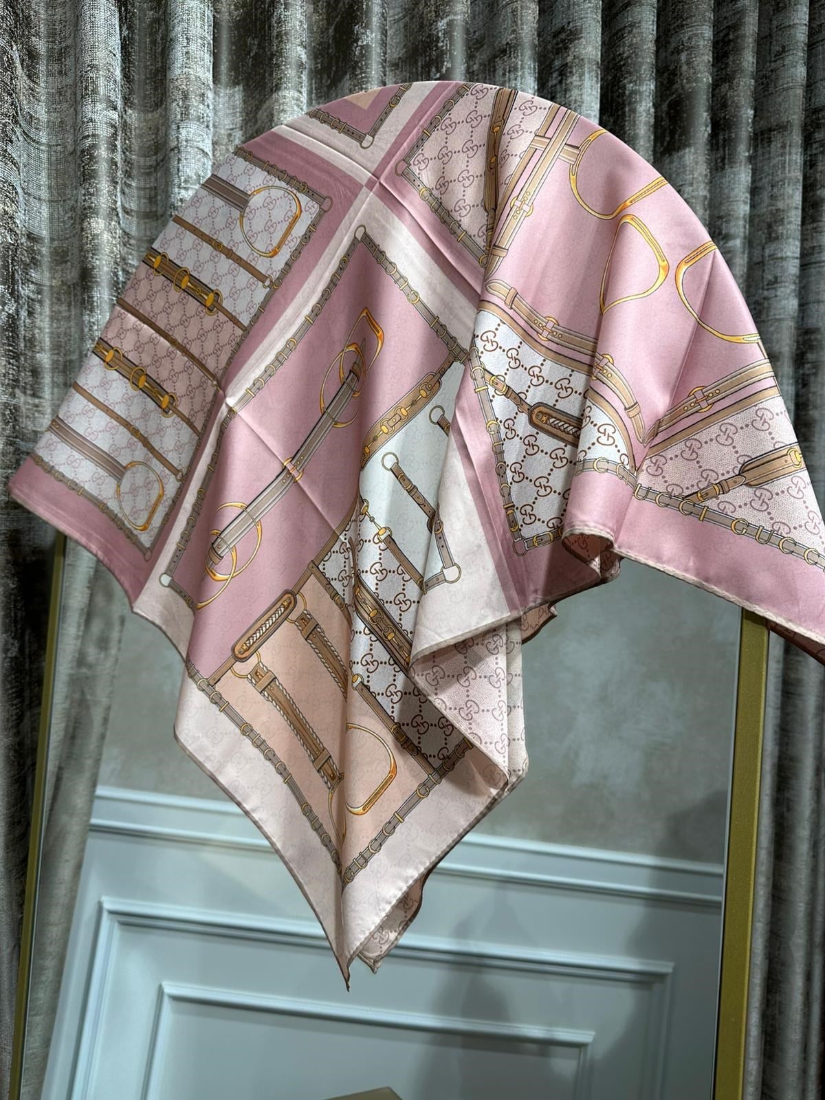 G TWİL İPEK EŞARP PEMBE