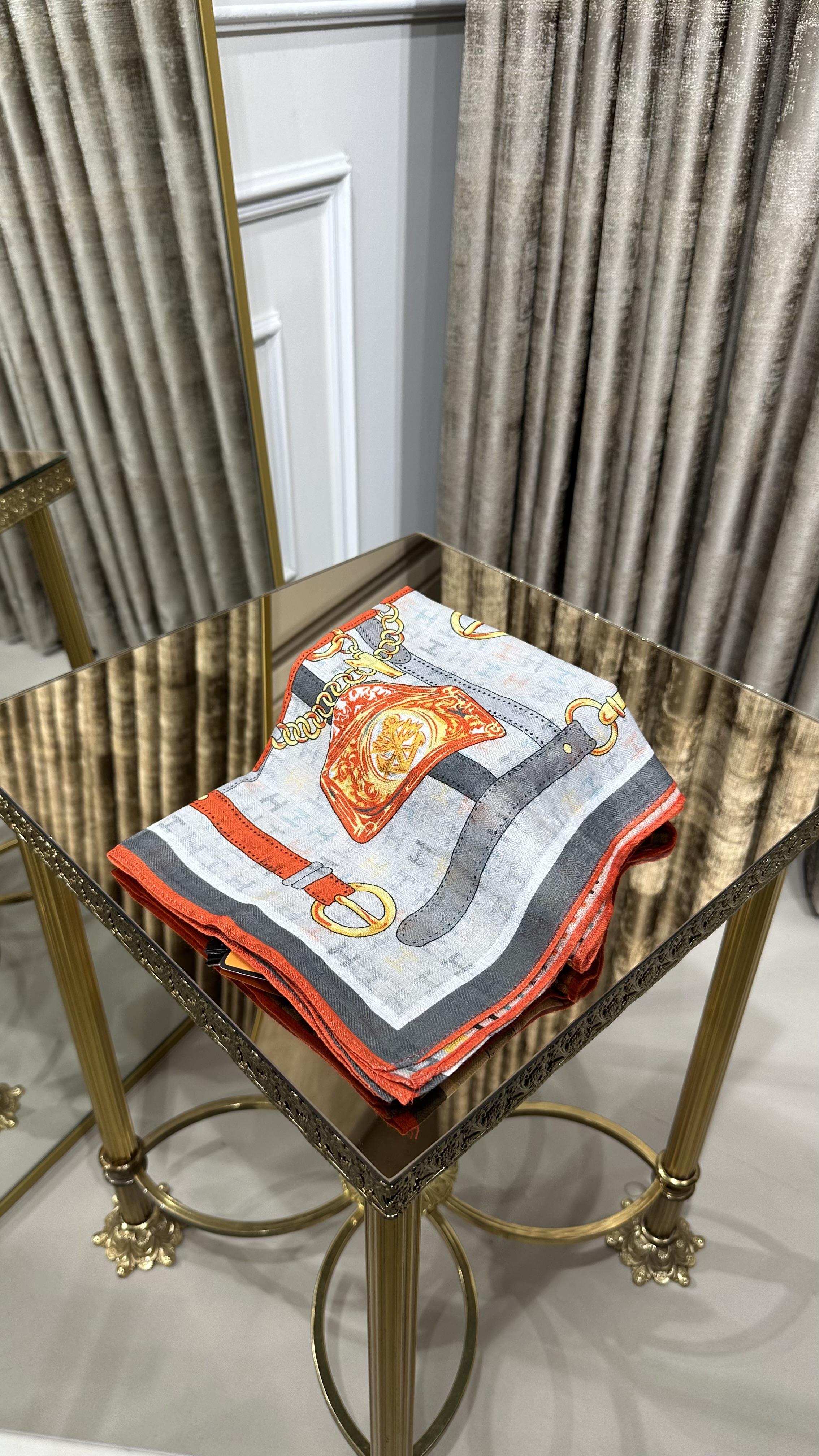 H DESEN YÜN EŞARP GRİ