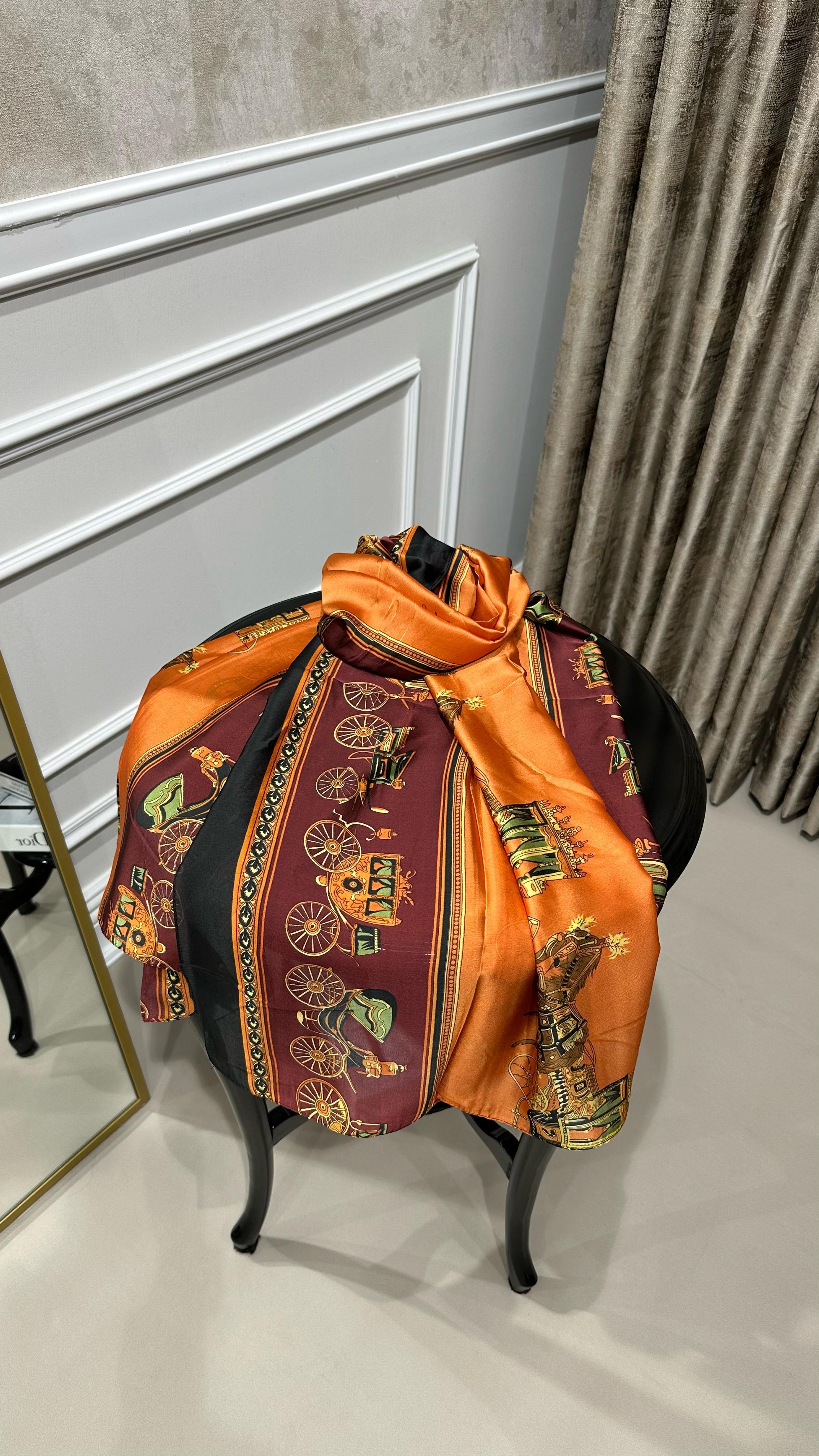 HERMES İPEK ŞAL TURUNCU