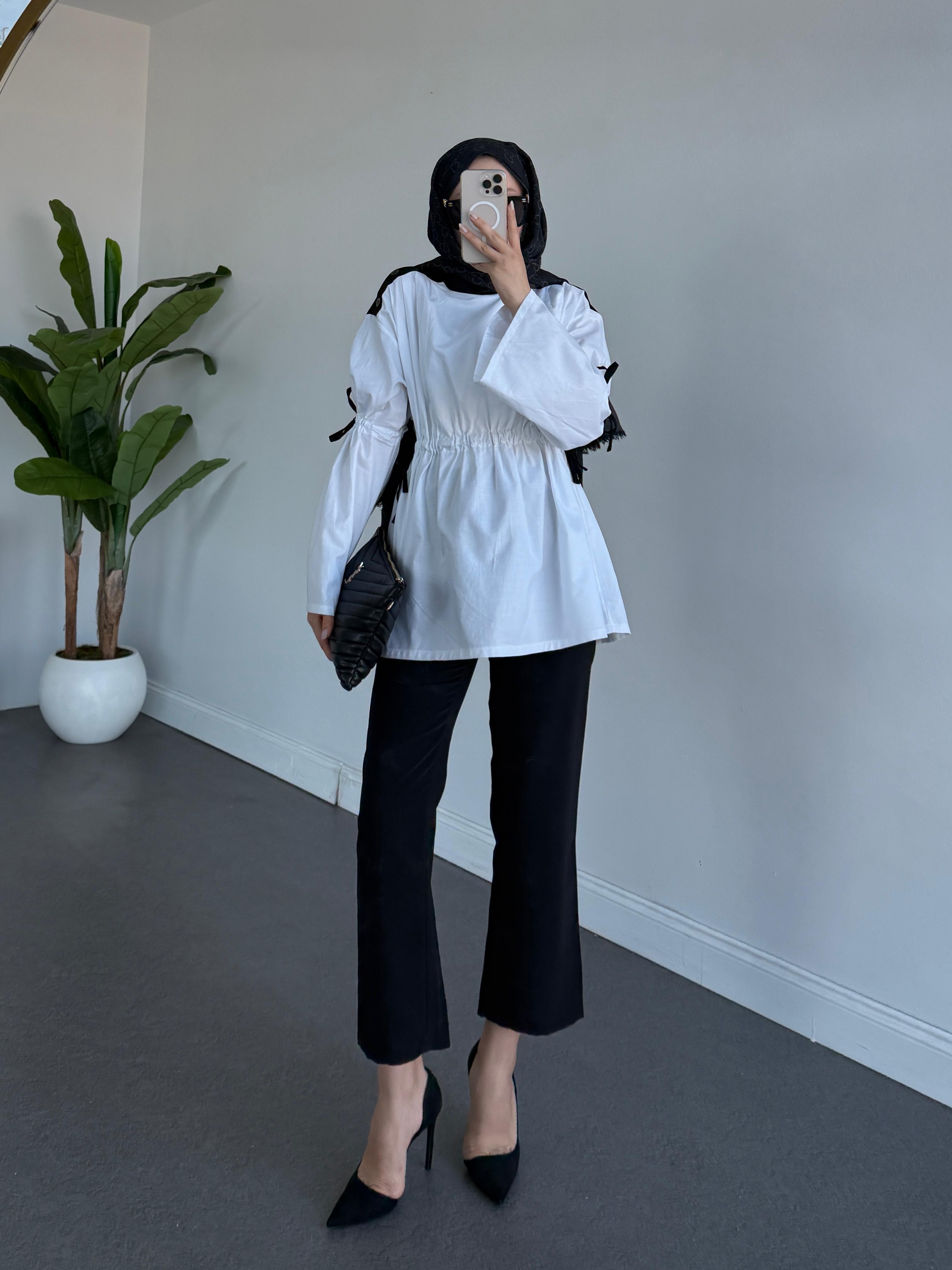 KREP PANTOLON SİYAH