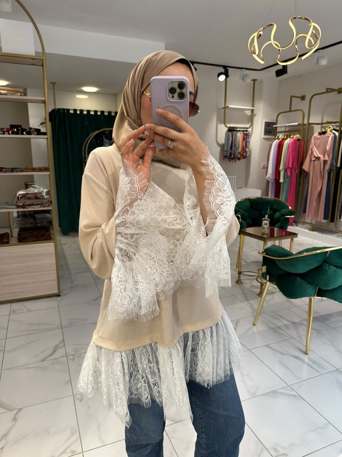 MERSERİZE TRİKO TASARIM BLUZ