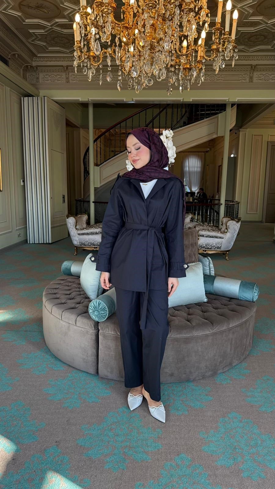 TRENÇ CEKET LACİVERT