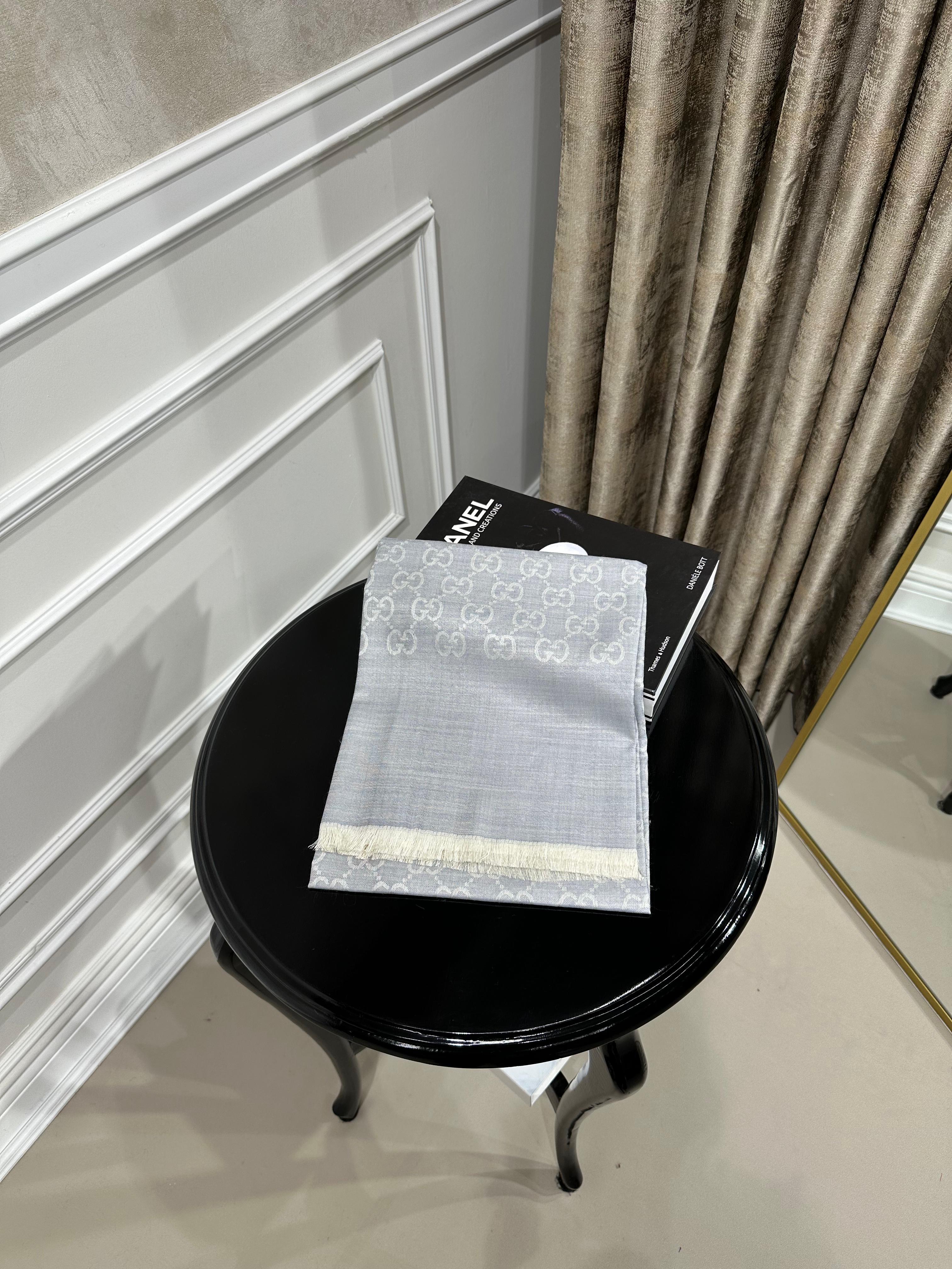 YÜN İPEK BUZ GRİ ŞAL