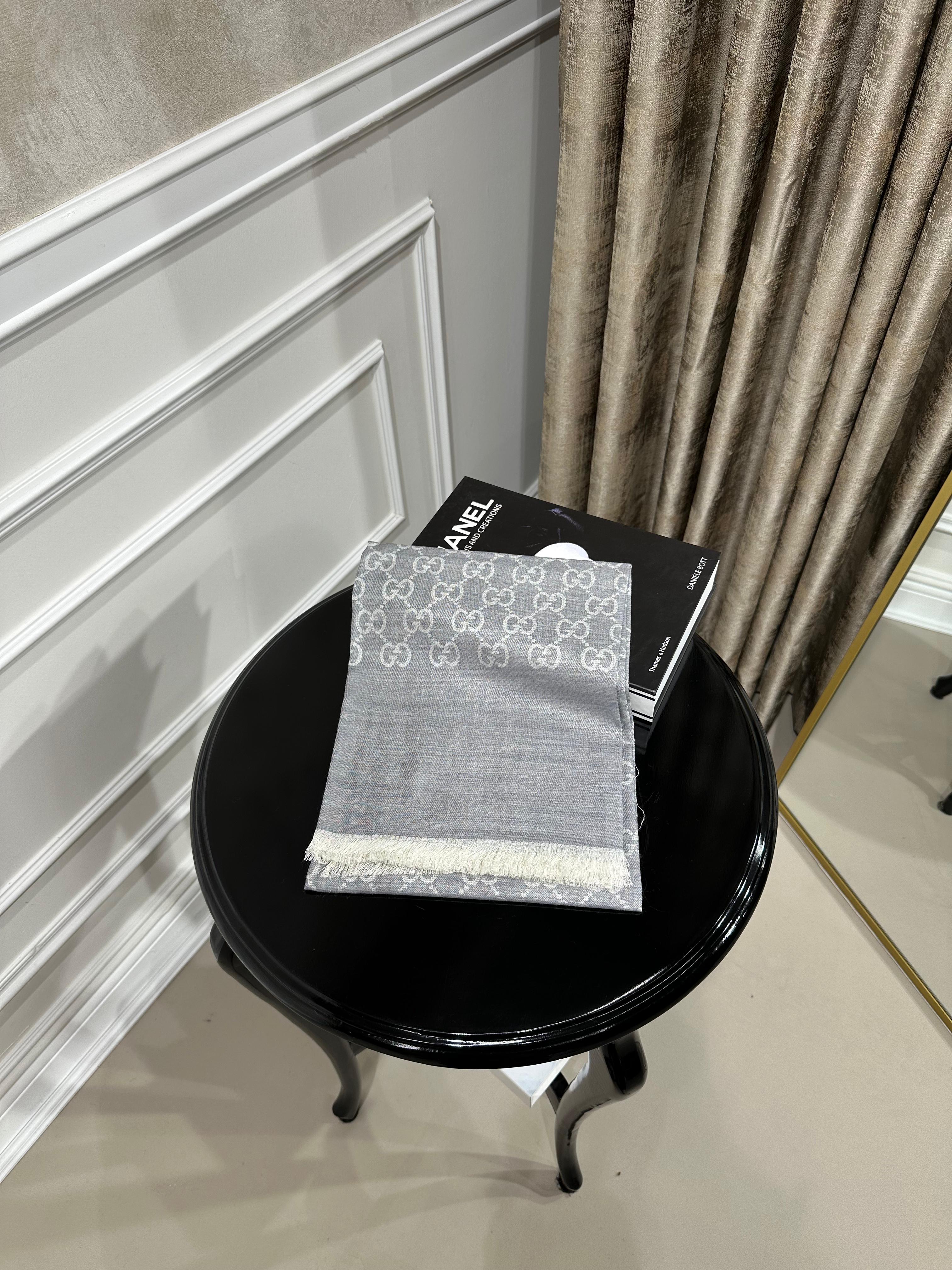 YÜN İPEK ORTA GRİ ŞAL