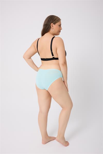 3Lü Adet Su Yeşili Rengi Pamuklu Bayan Bikini