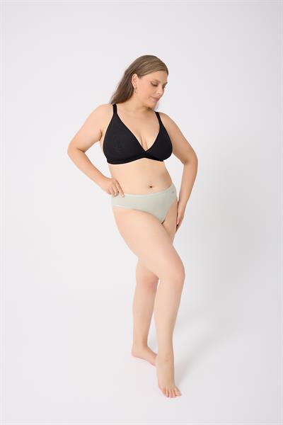 3Lü Adet Yeşil Rengi Pamuklu Bayan Bikini
