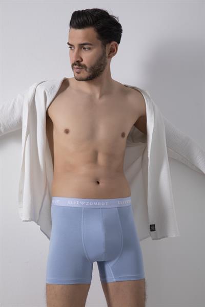 Erkek Pamuklu Likralı Boxer Baklava Lastiklı 3Lü Paket