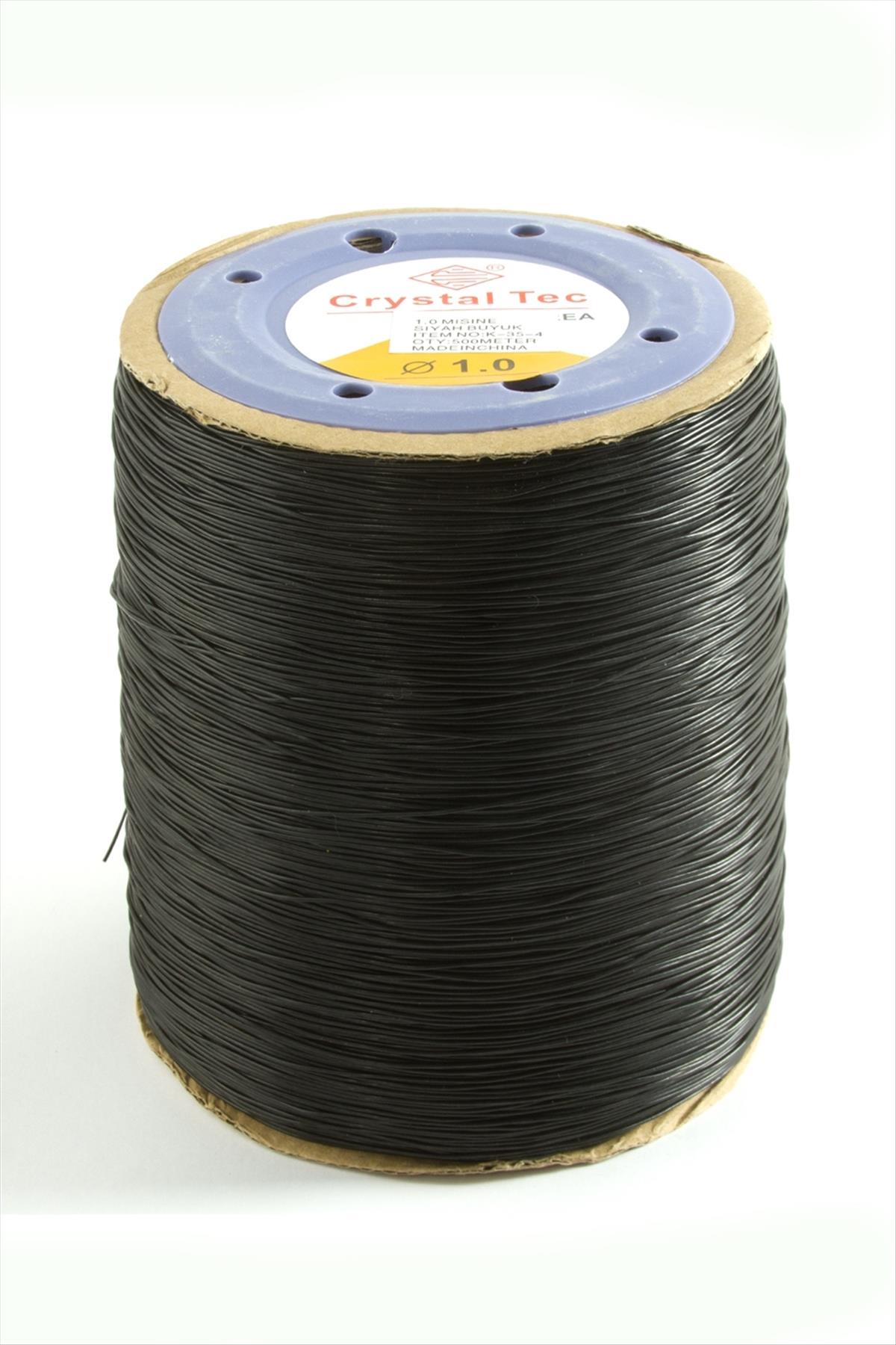 1 mm Lastikli Misina 1000 Metre-Siyah