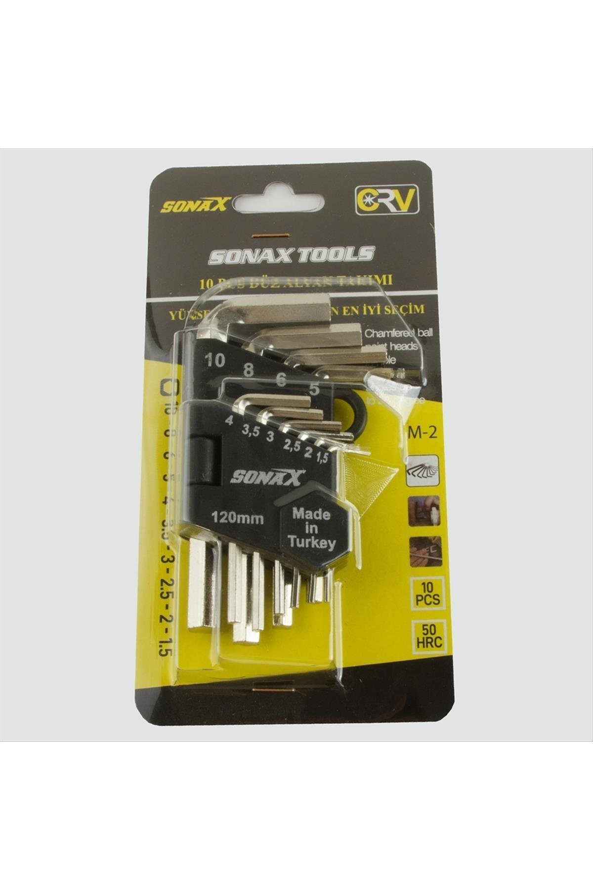 10 Adet Allen Anahtar Takımı