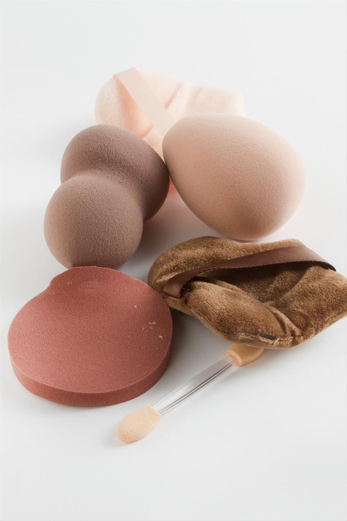 12 Adet Oval Şişeli Makyaj Süngeri