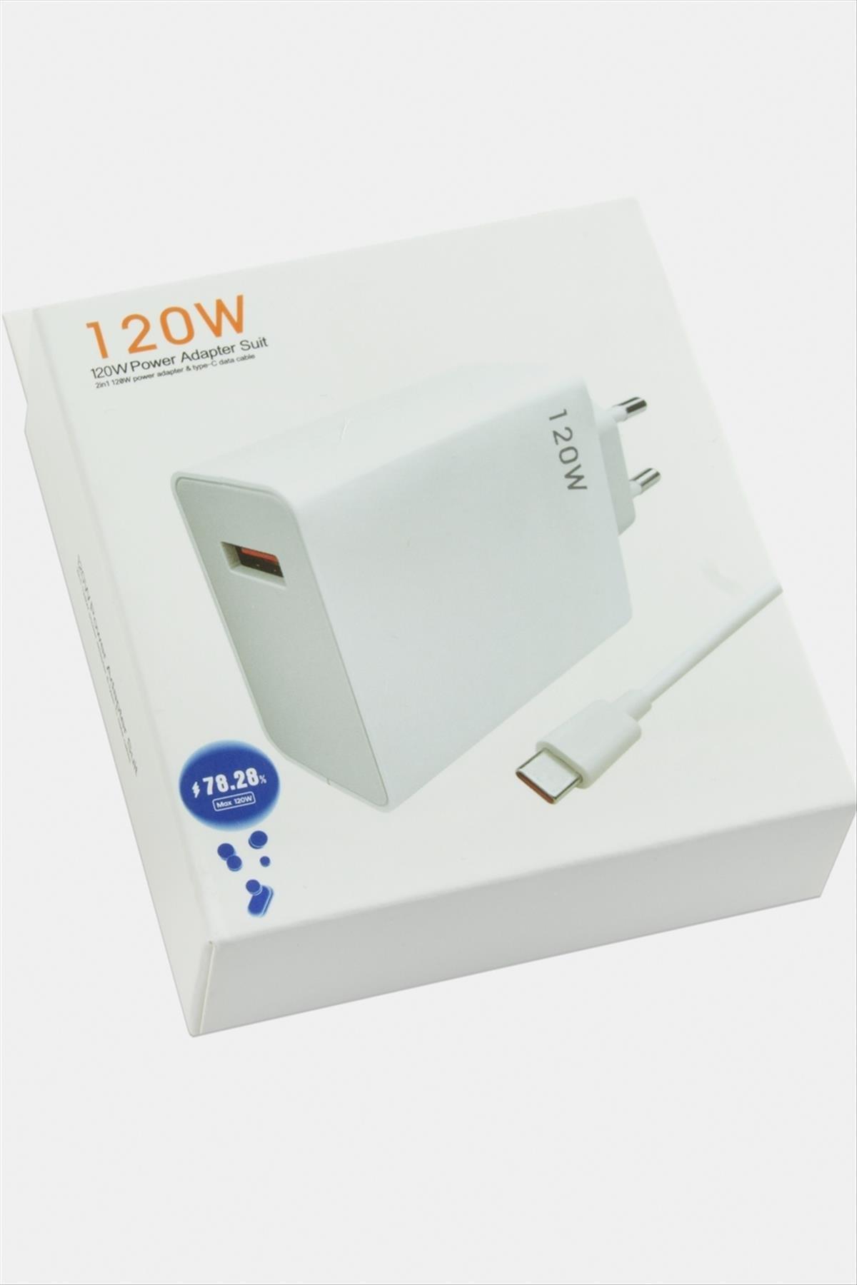 120W Type C Şarj Aleti Beyaz