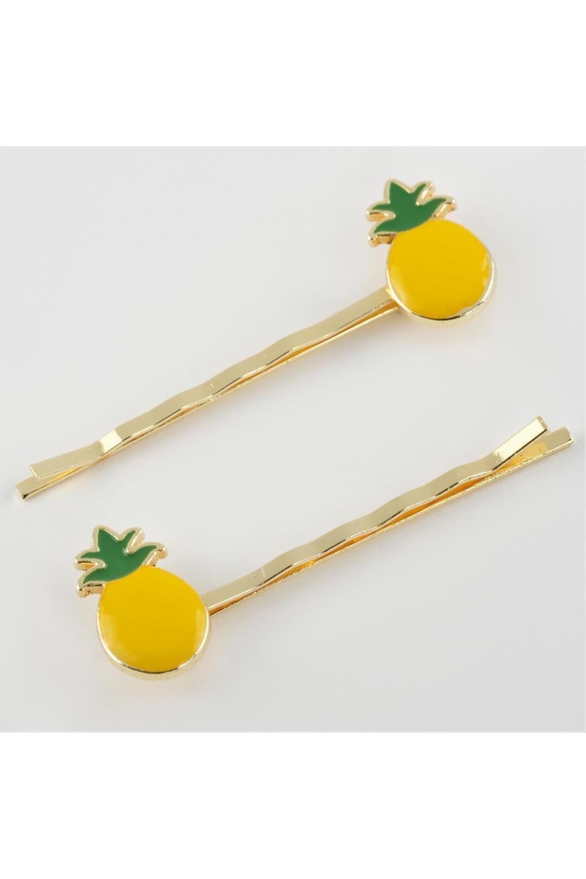 2 Adet Ananas Figürlü Tel Toka