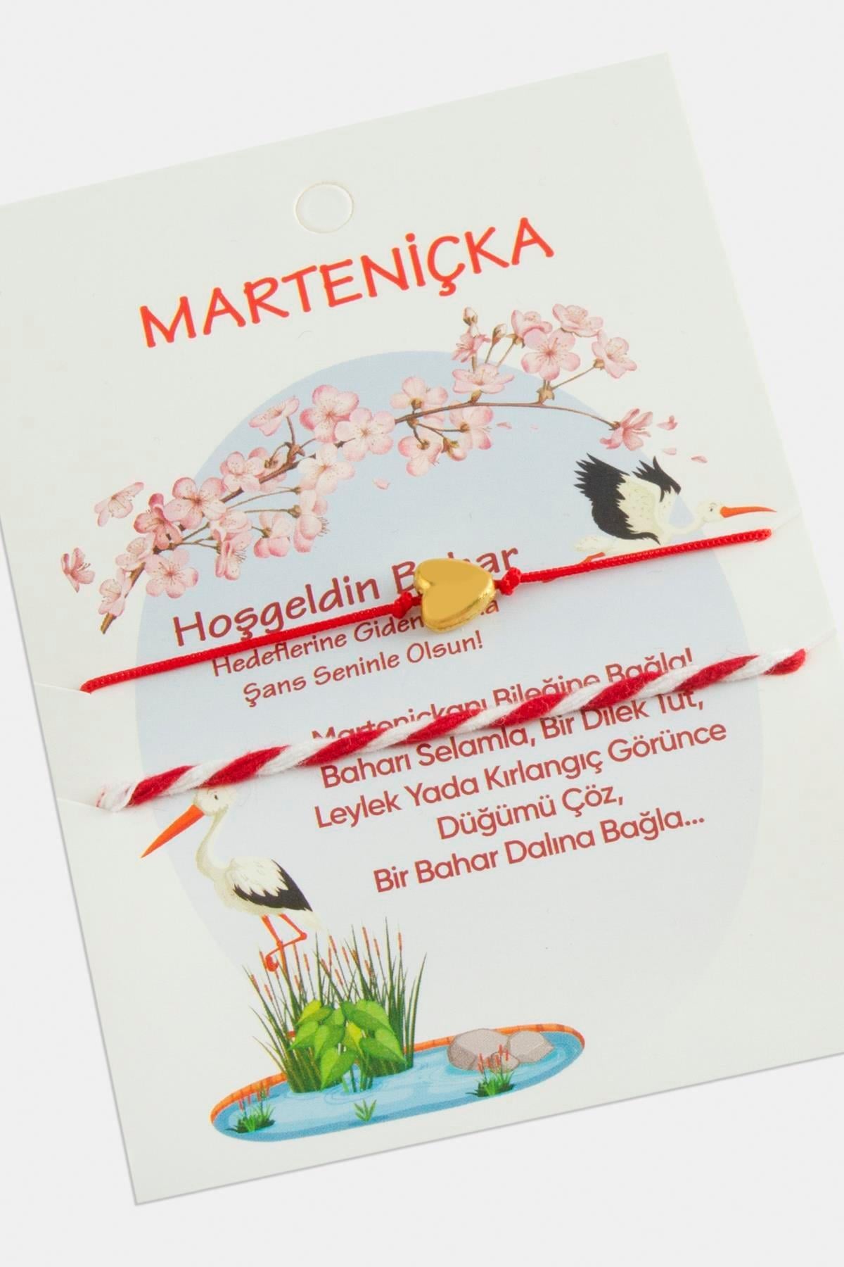 2 Adet Kalpli Marteniçka Bileklik-Kırmızı