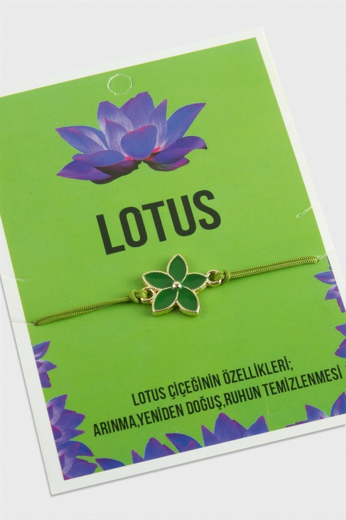 Lotus Karakteri İp Bileklik-Renkli