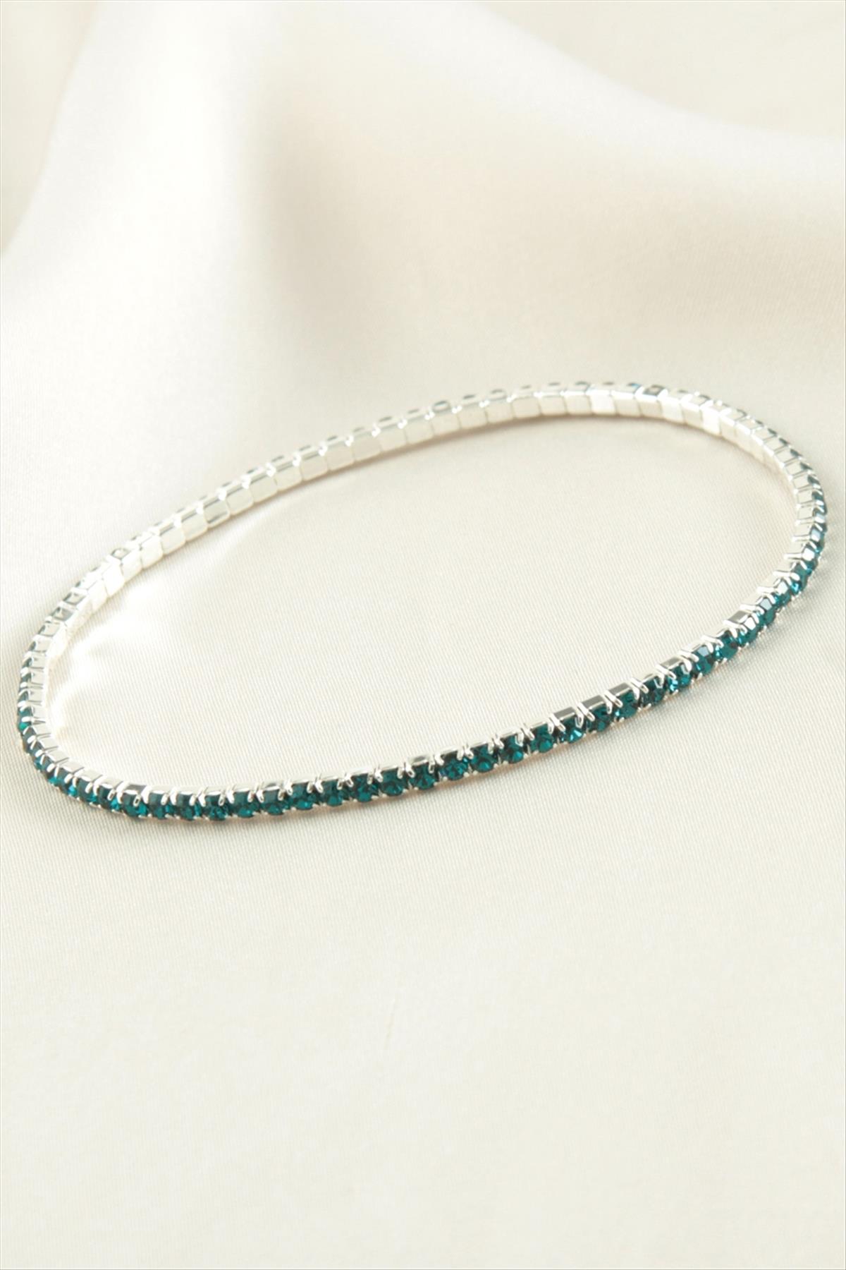 2 mm Minik Şerit Taşlı Suyolu Bileklik