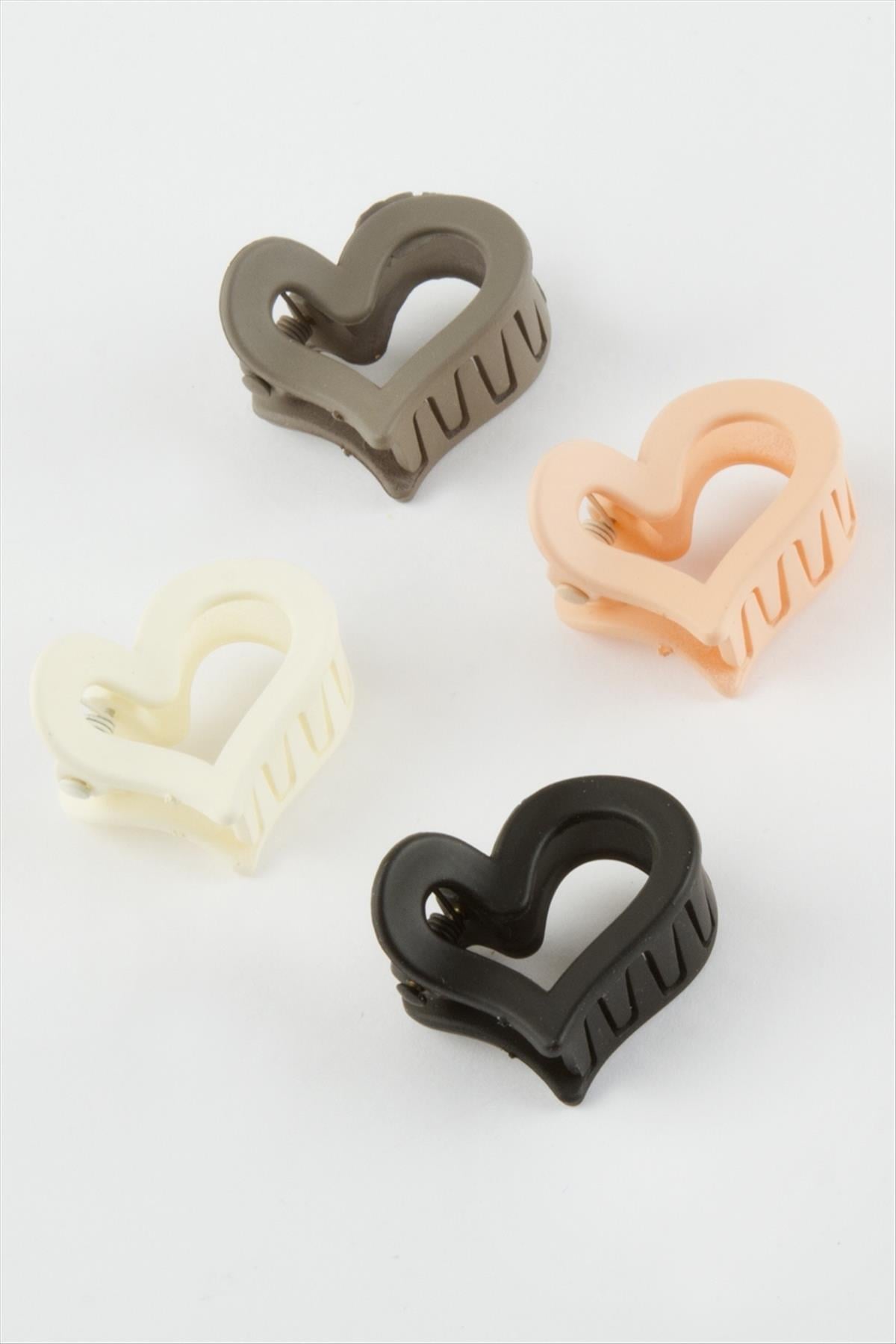 3 Adet Kalp Minik Mandal Toka 2,5 cm
