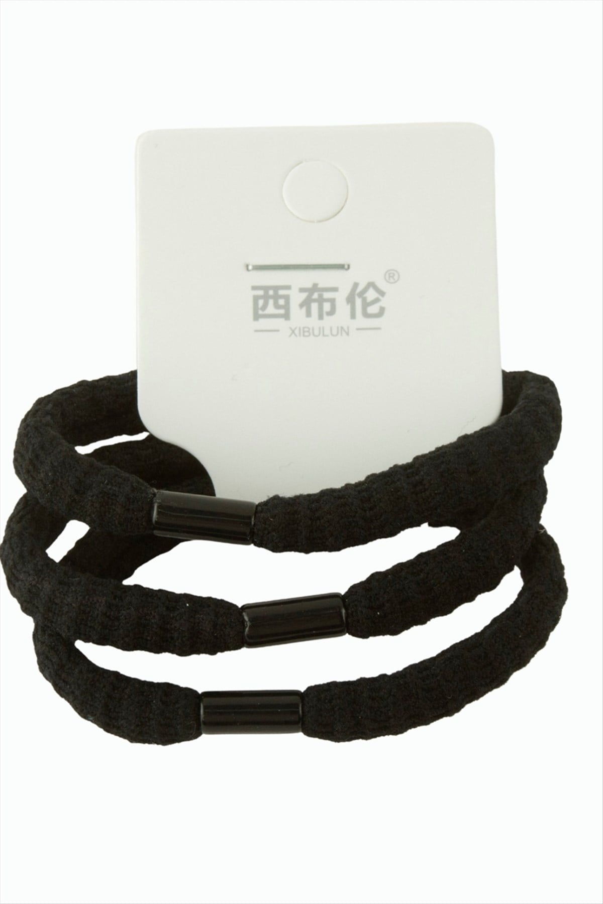 3 Adet Siyah Renkli Lastikli Toka
