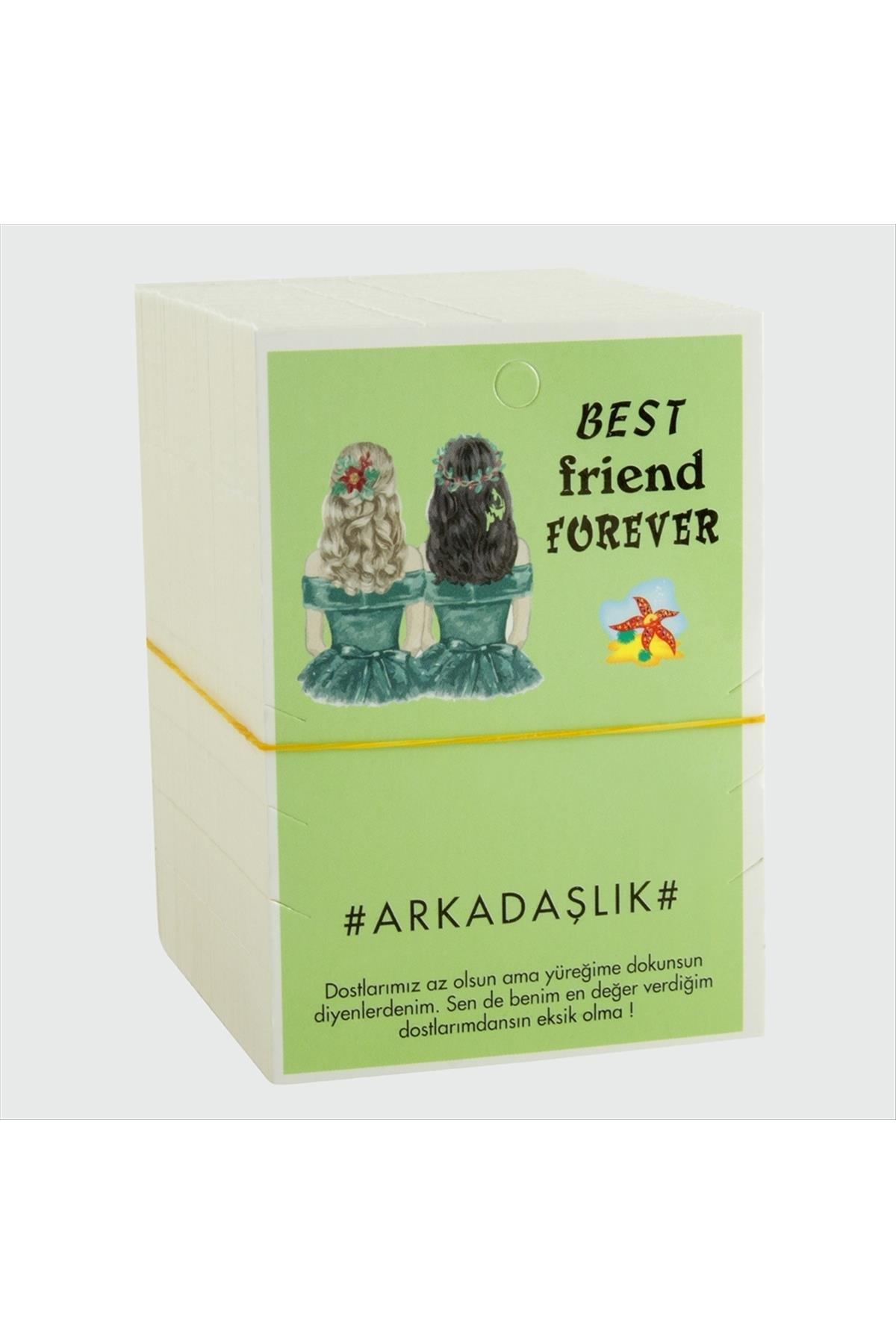 3lü Arkadaşlık Bileklik Kartı-Yeşil