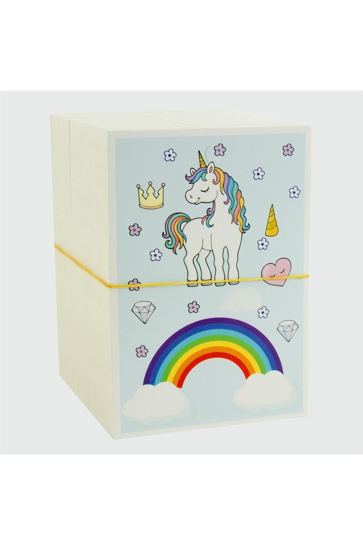 3lü Unicorn Bileklik Kartı-Mavi