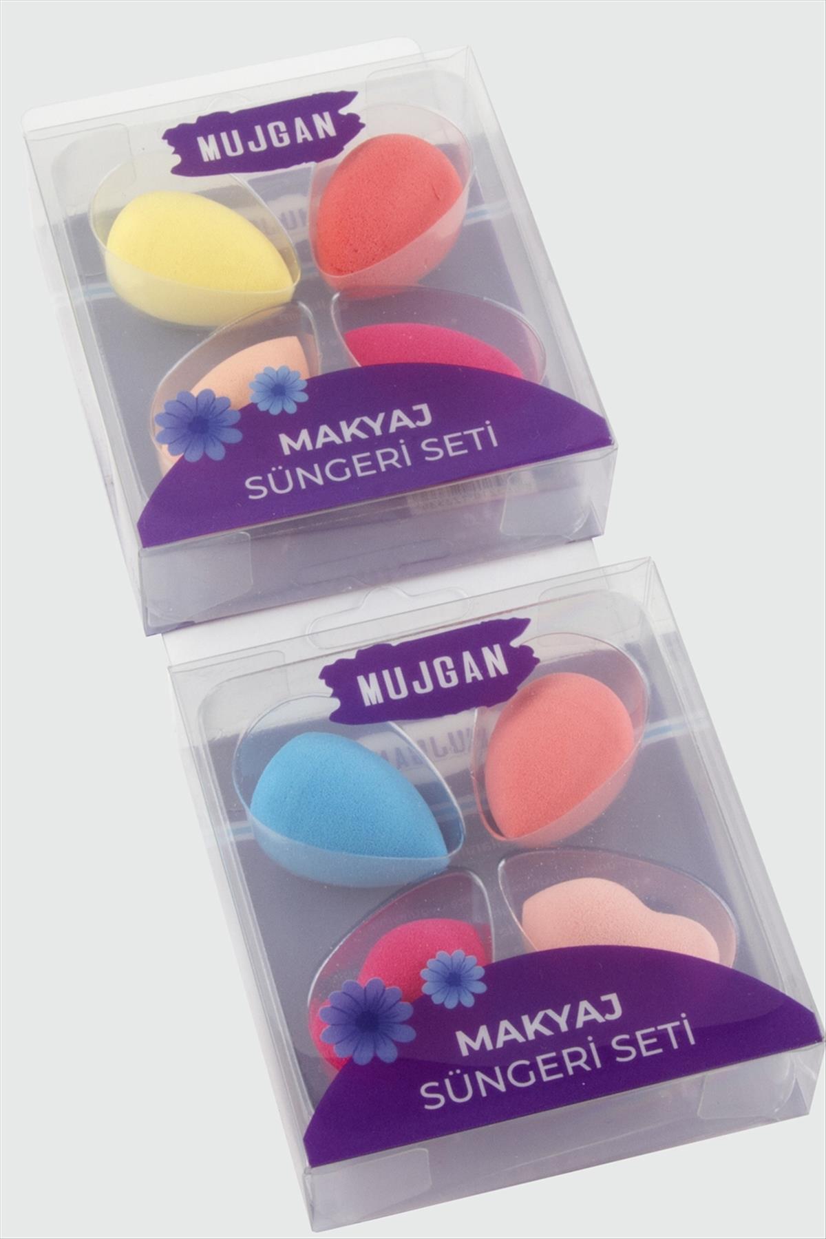 4 Adet Yumurta Minik Makyaj Süngeri-Renkli