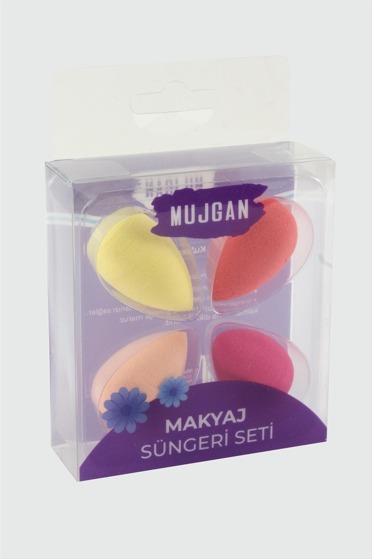 4 Adet Yumurta Minik Makyaj Süngeri-Renkli