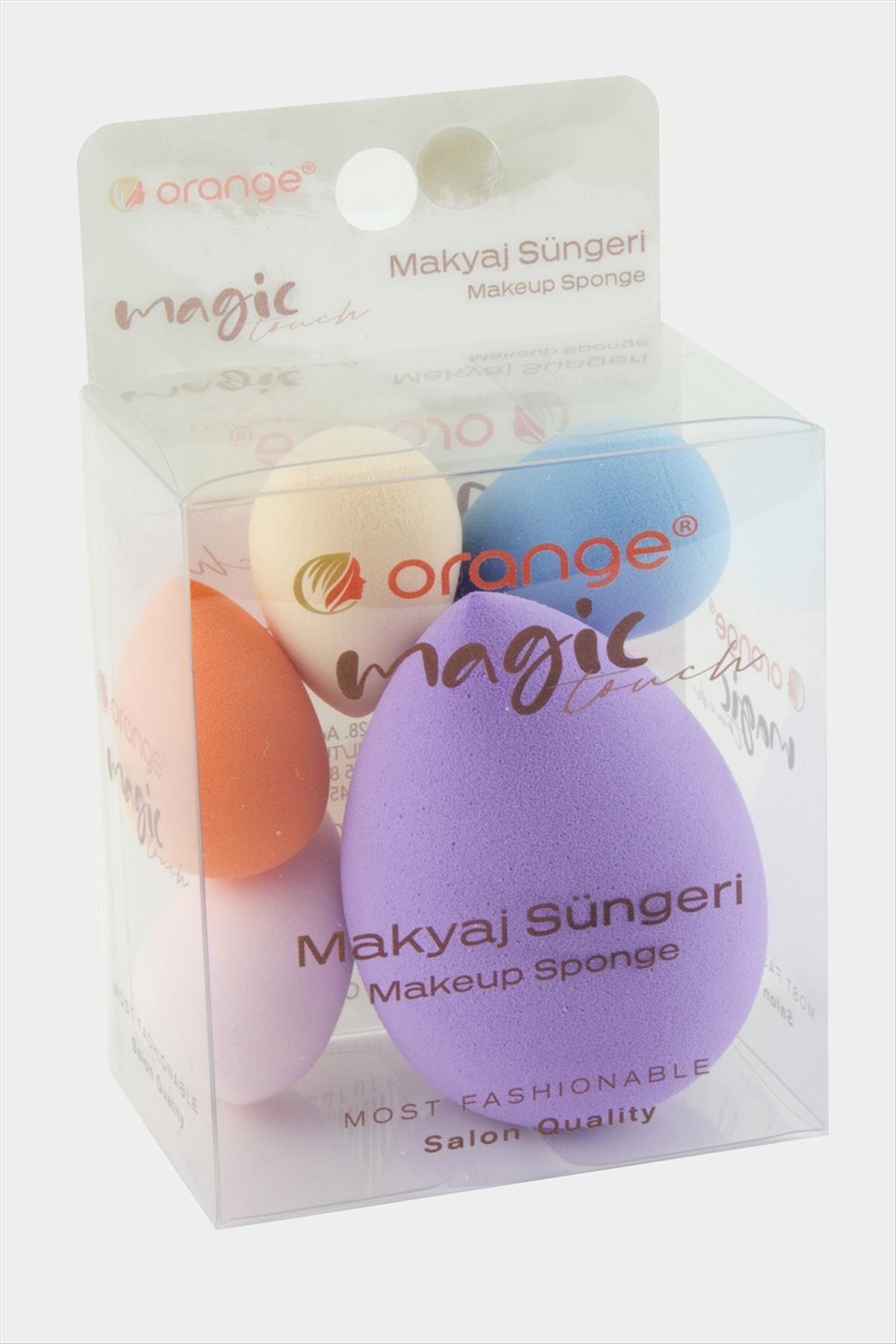 5 Adet Yumurta Makyaj Süngeri-Renkli