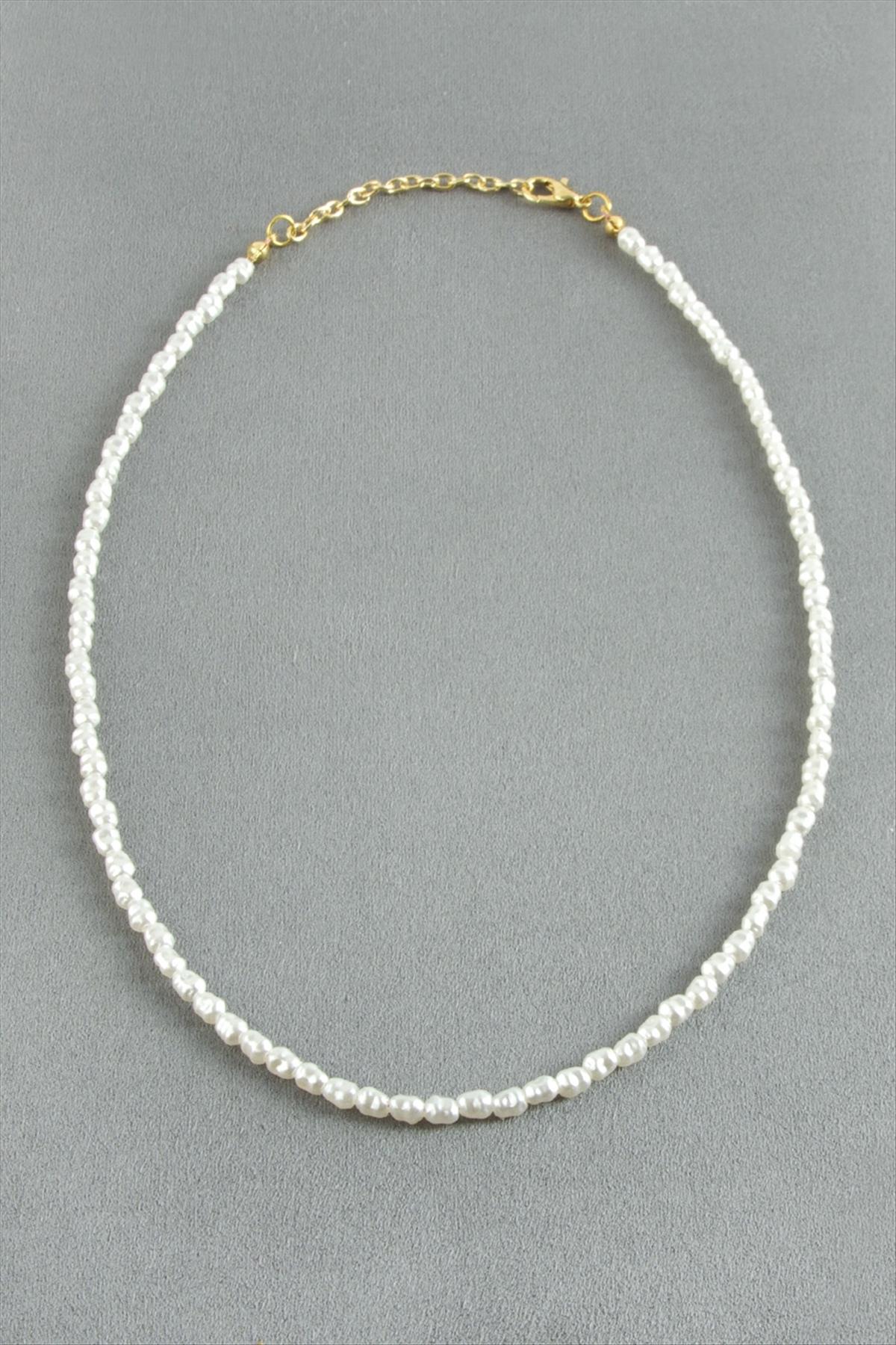 5 mm Silindir İnci Kolye