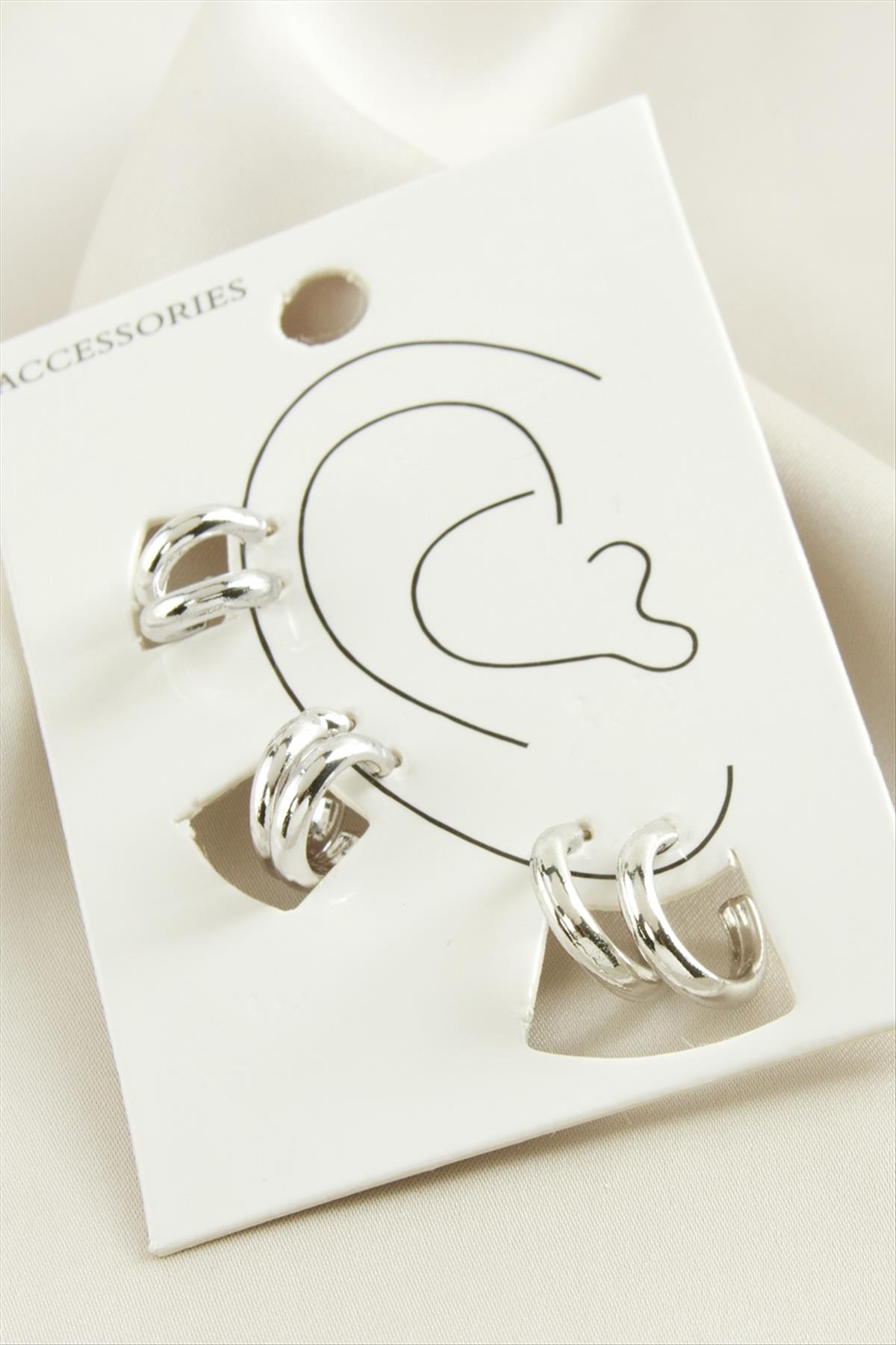 6 Adet Halka Kıkırdak Küpe