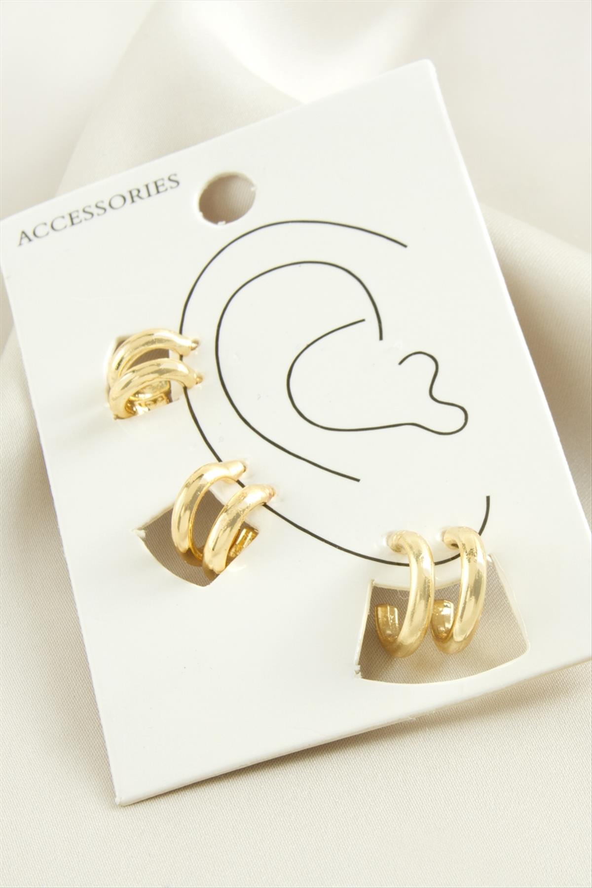 6 Adet Halka Kıkırdak Küpe