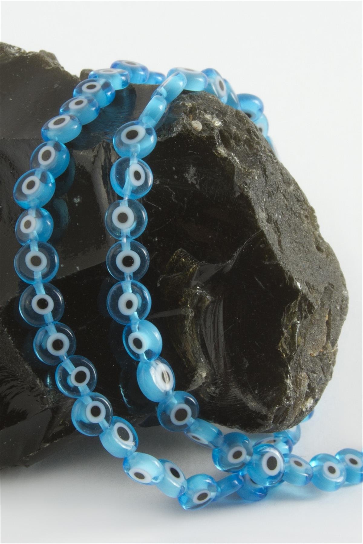 6 mm Cam Nazar Boncuk 1 Dizi