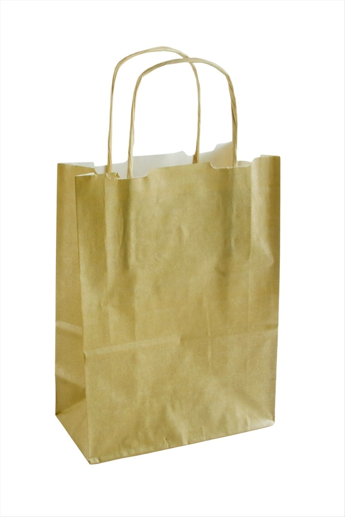 8*15*20 cm Büküm Saplı Kağıt Poşet 1 Adet 