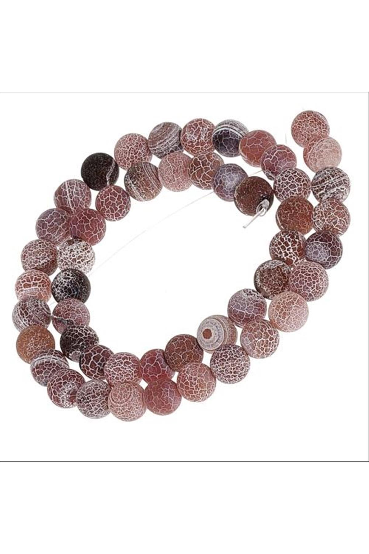 Akik Taşı Mat 8 mm-Renkli