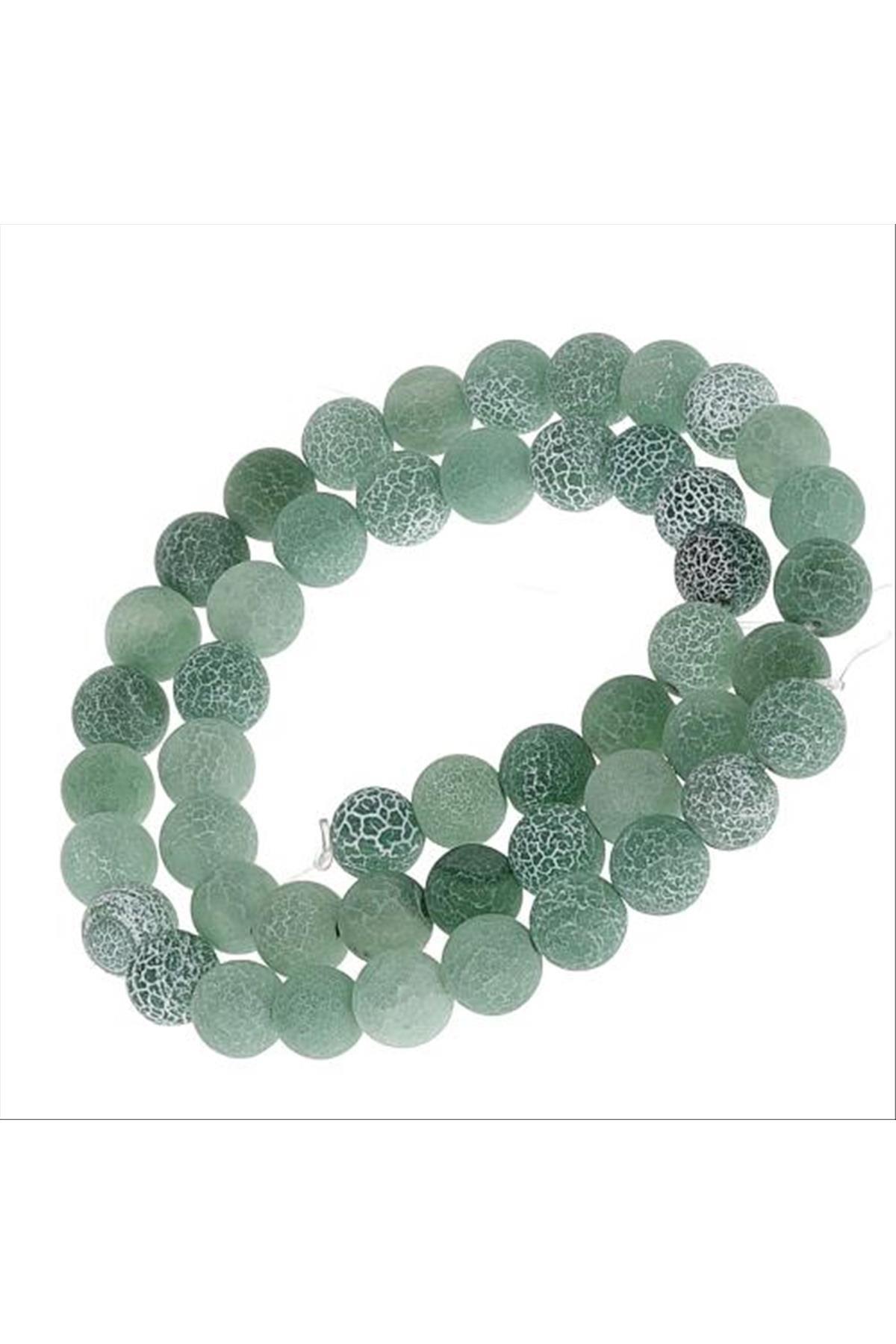 Akik Taşı Mat 8 mm-Yeşil