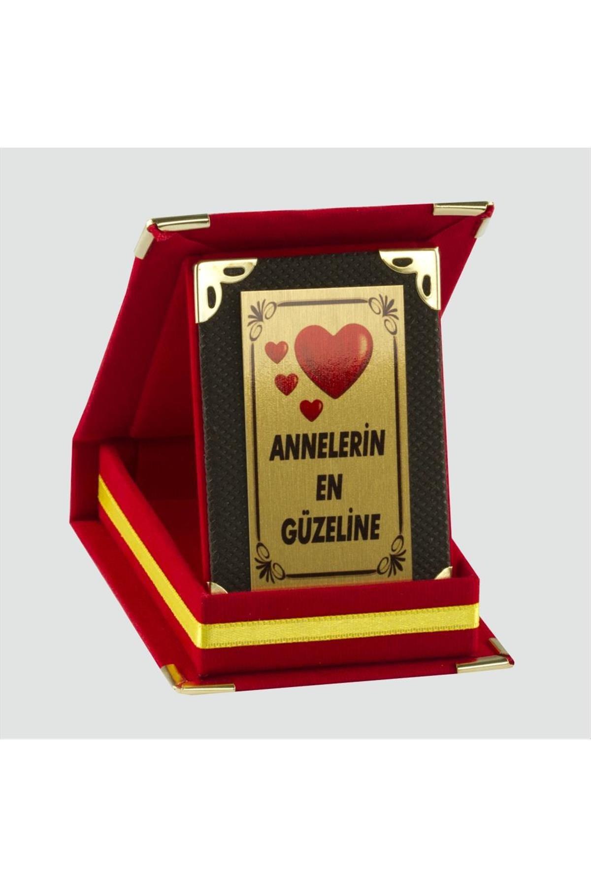 Annelerin En Güzeline Plaketi-Kırmızı