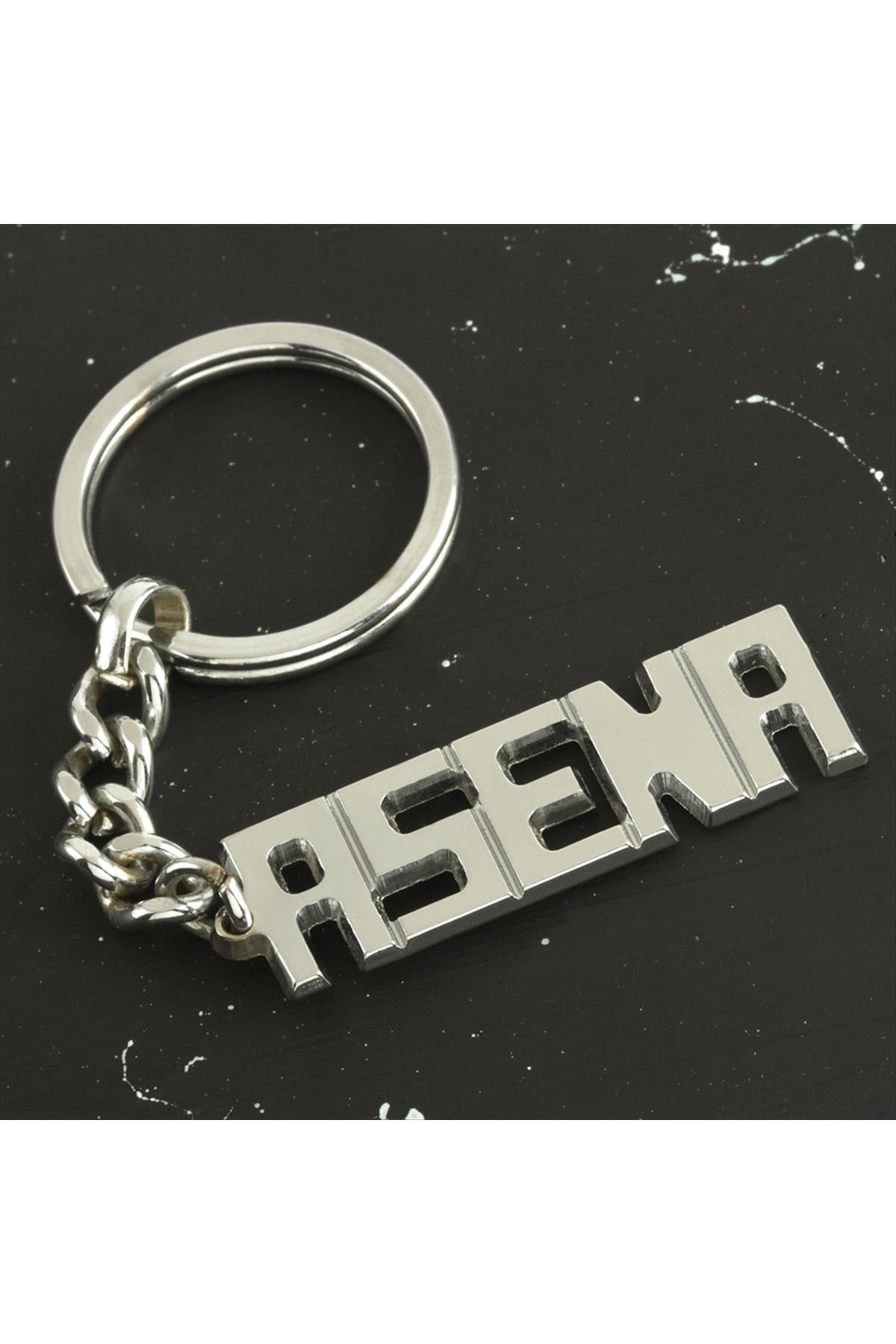 Asena İsimli Anahtarlık-Gümüş Rengi