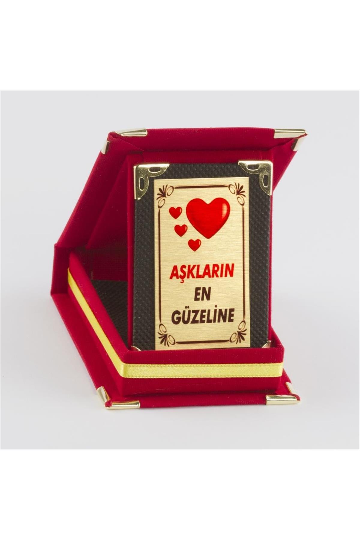 Aşkların En Güzeline Plaketi-Kırmızı