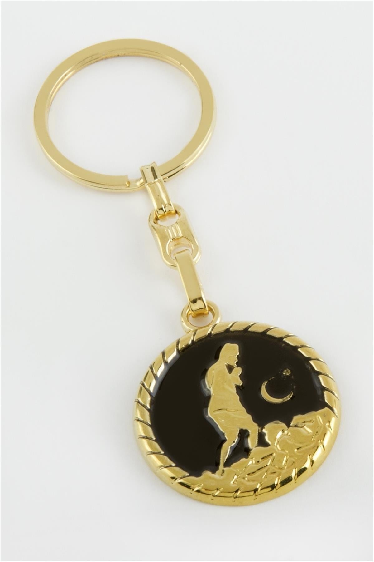 Atatürk Metal Anahtarlık-Sarı